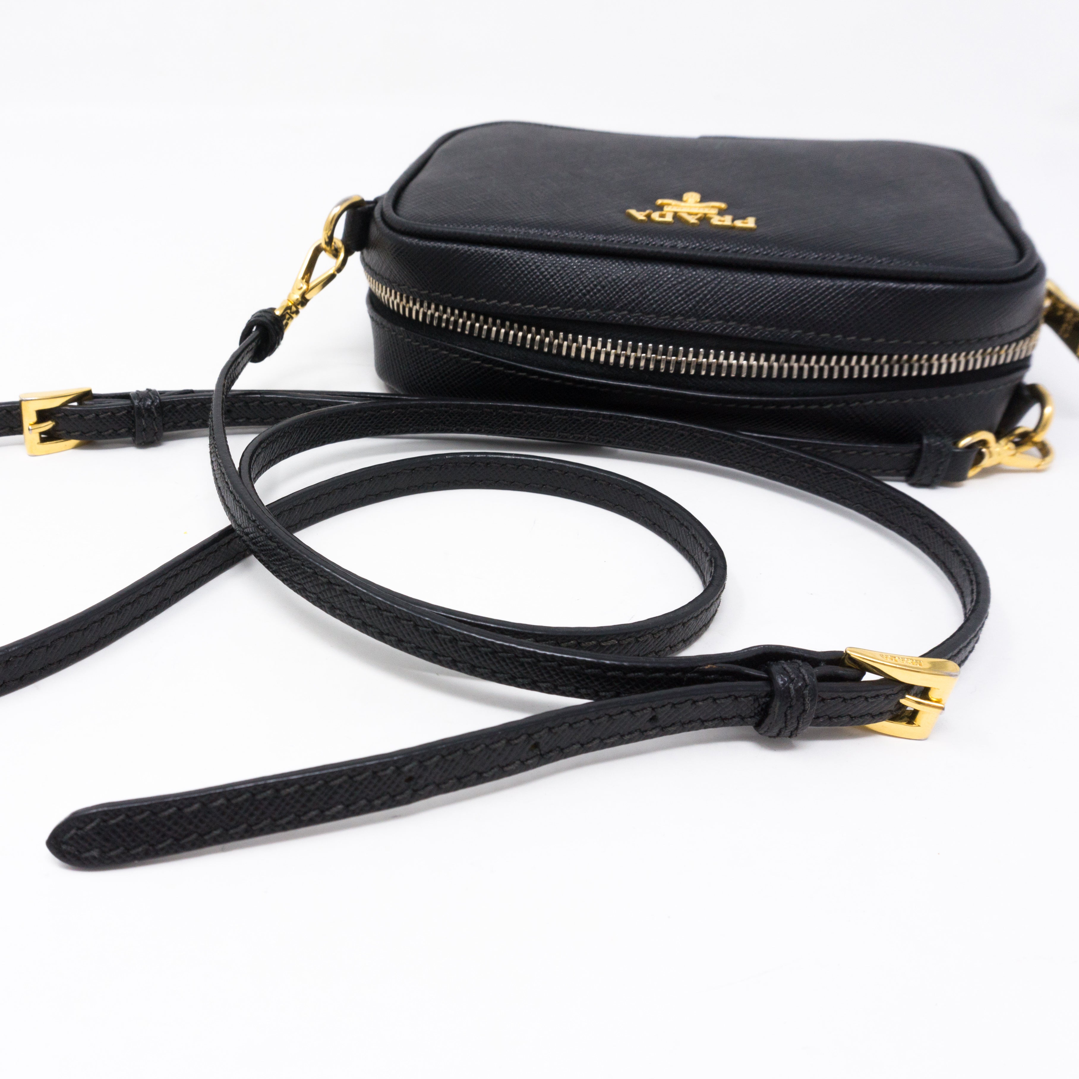 Camera Bag Black Leather