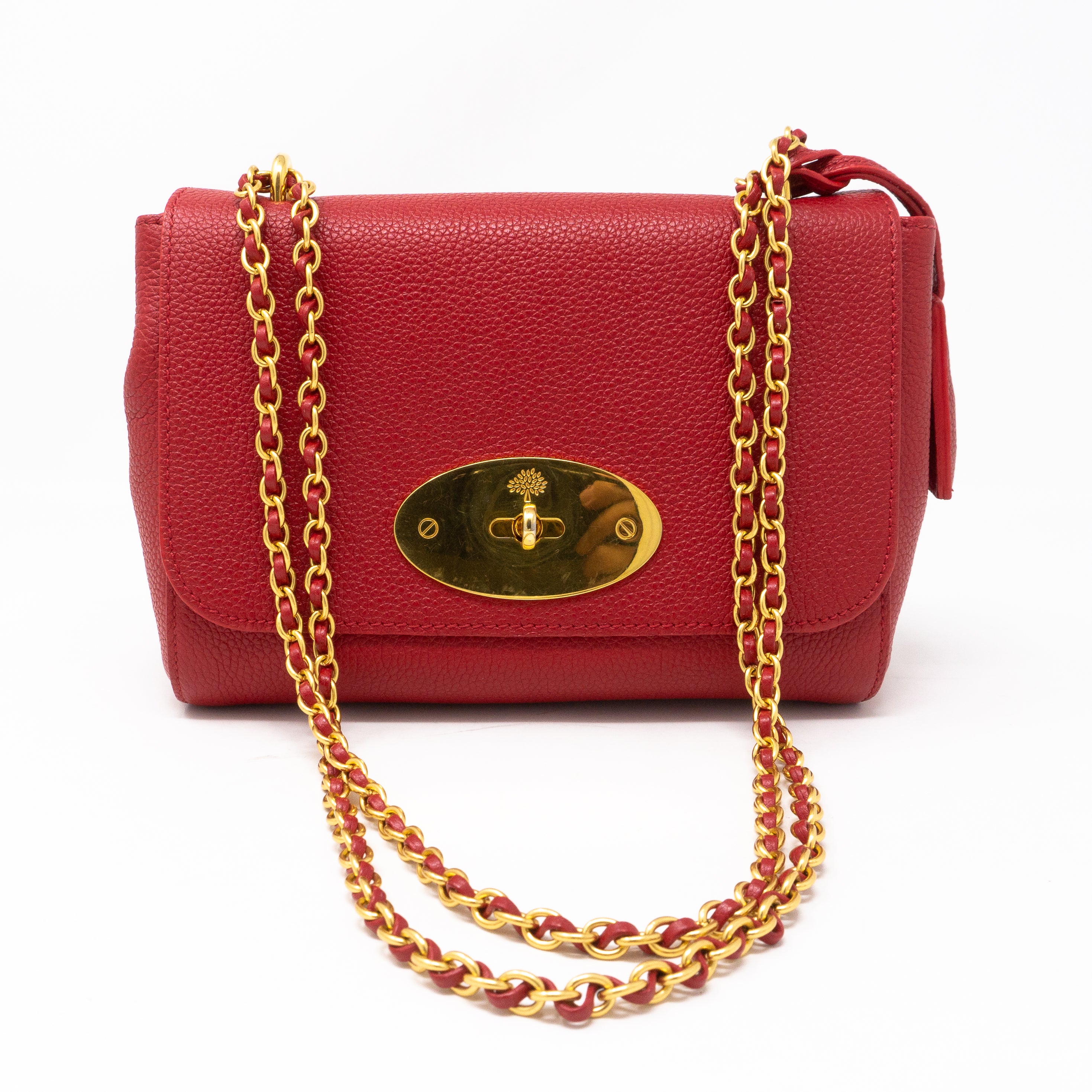 Lily Small Red Leather