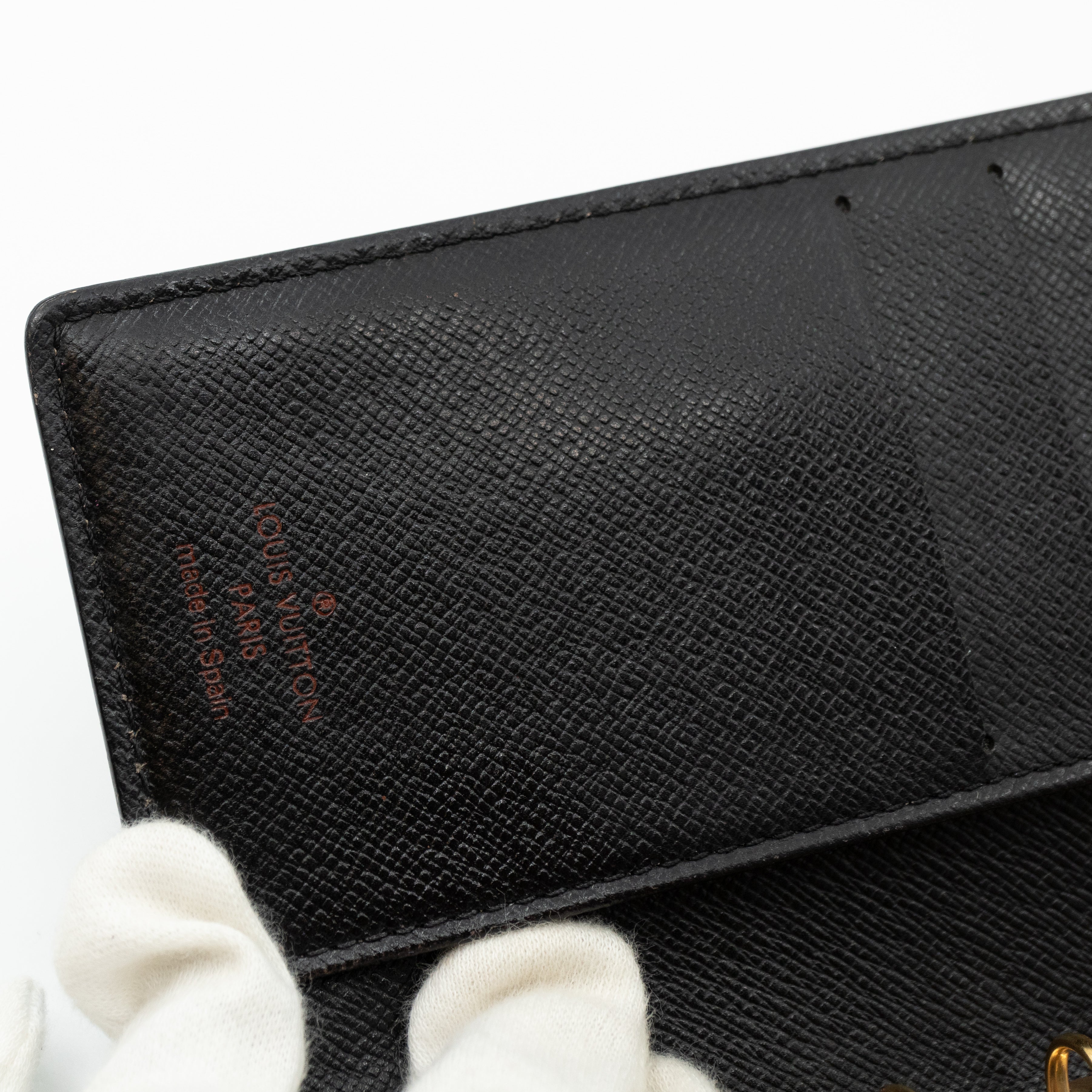 Small Ring Agenda Cover Epi Leather Blue