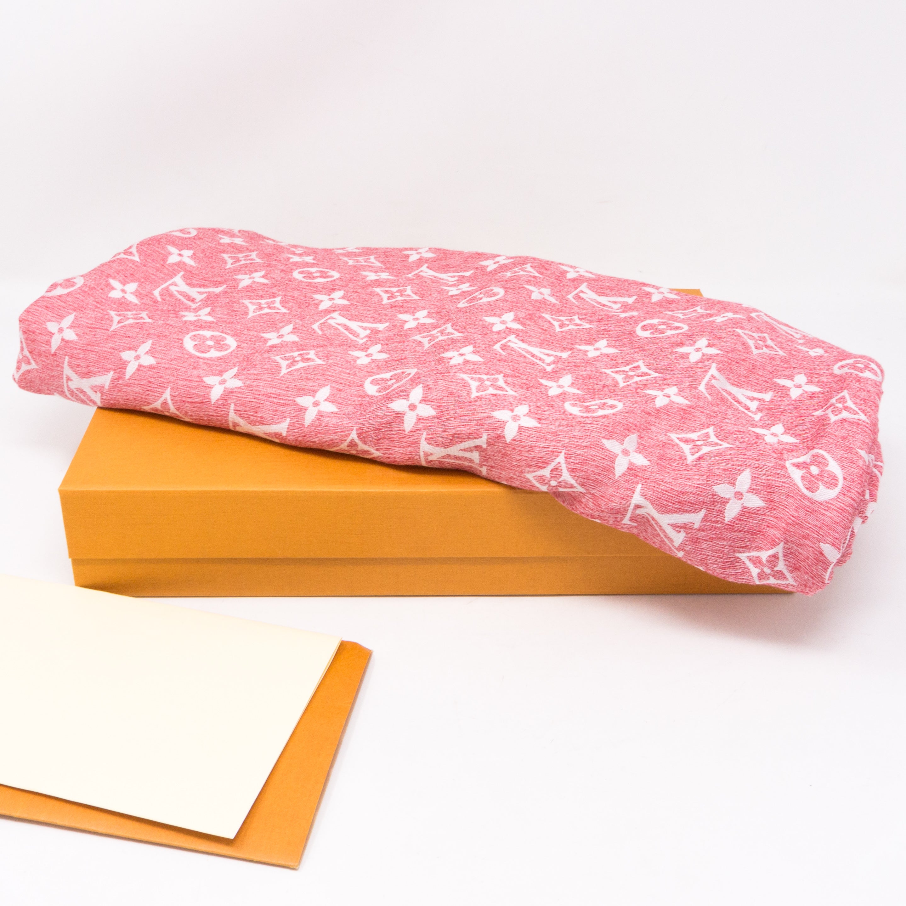 Pink T-Shirting Monogram Shawl