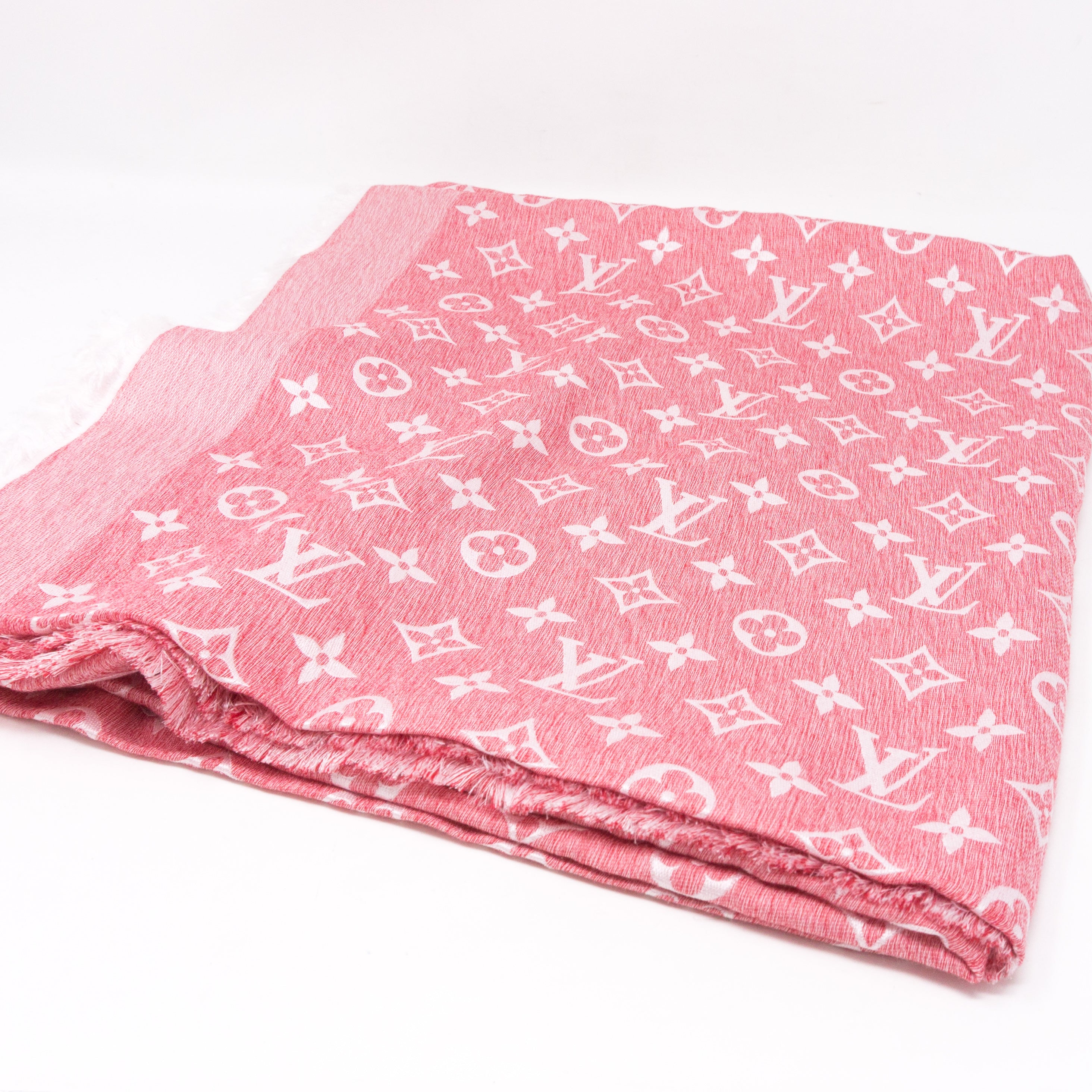 Pink T-Shirting Monogram Shawl