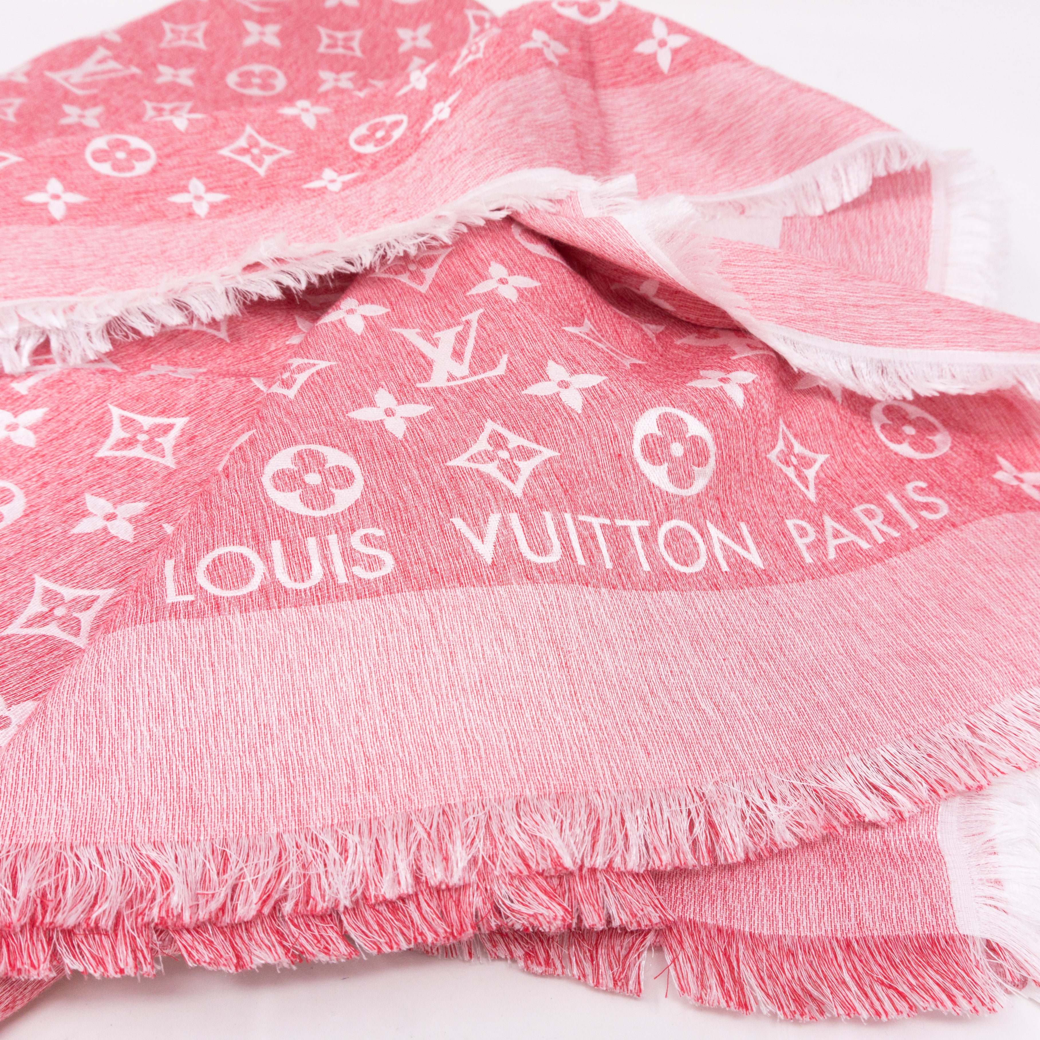 Pink T-Shirting Monogram Shawl