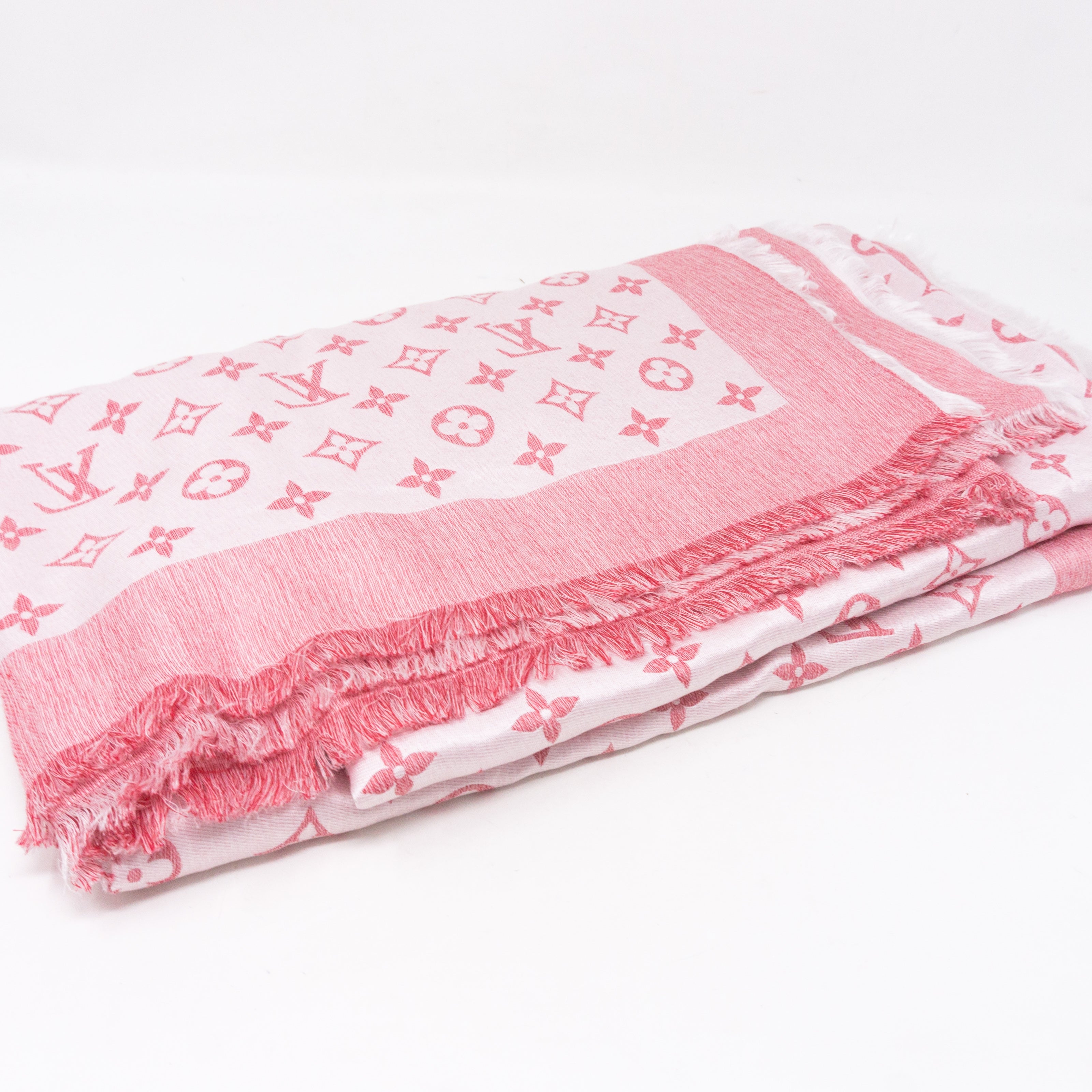 Pink T-Shirting Monogram Shawl