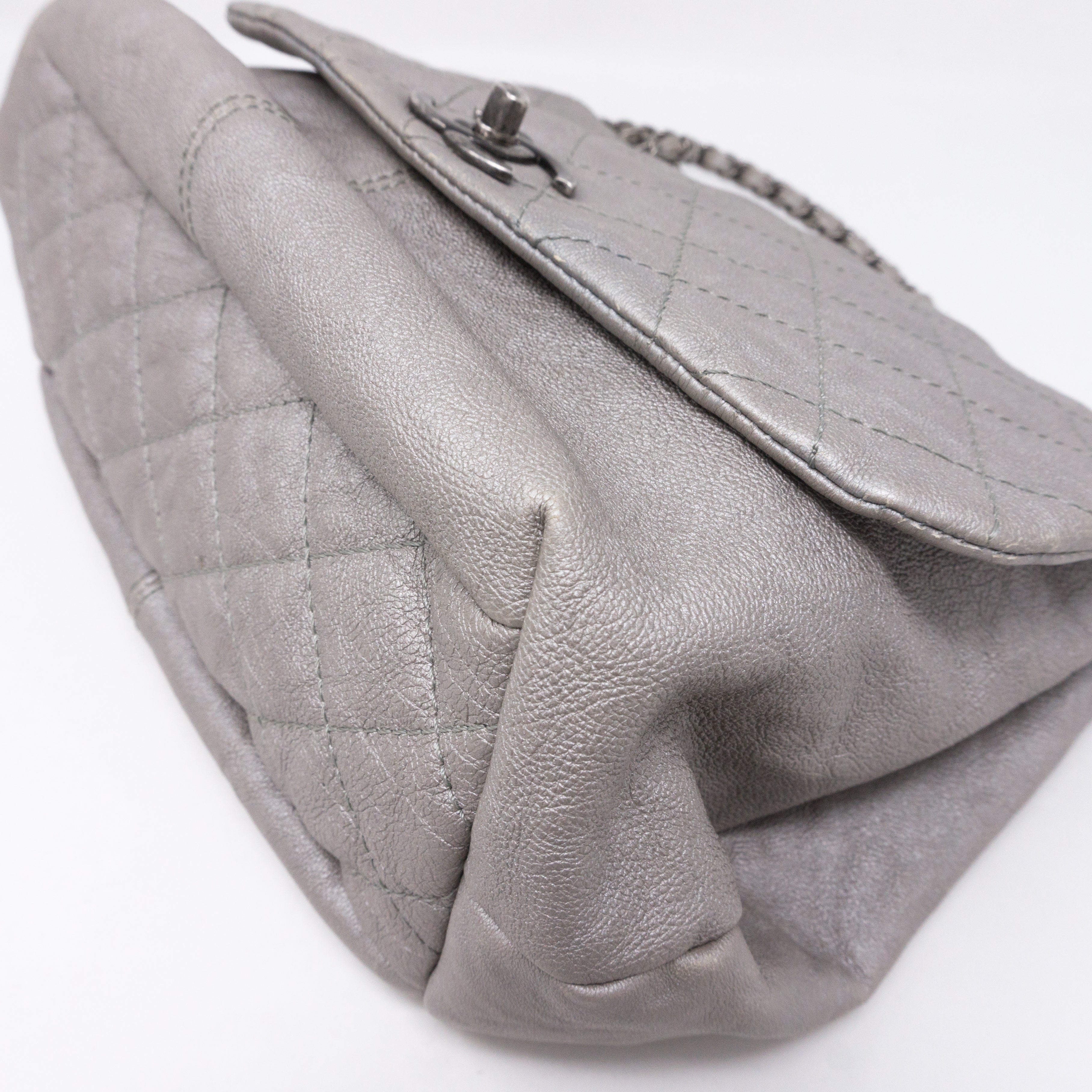 Quilted Soft Flap Medium Shoulder Bag