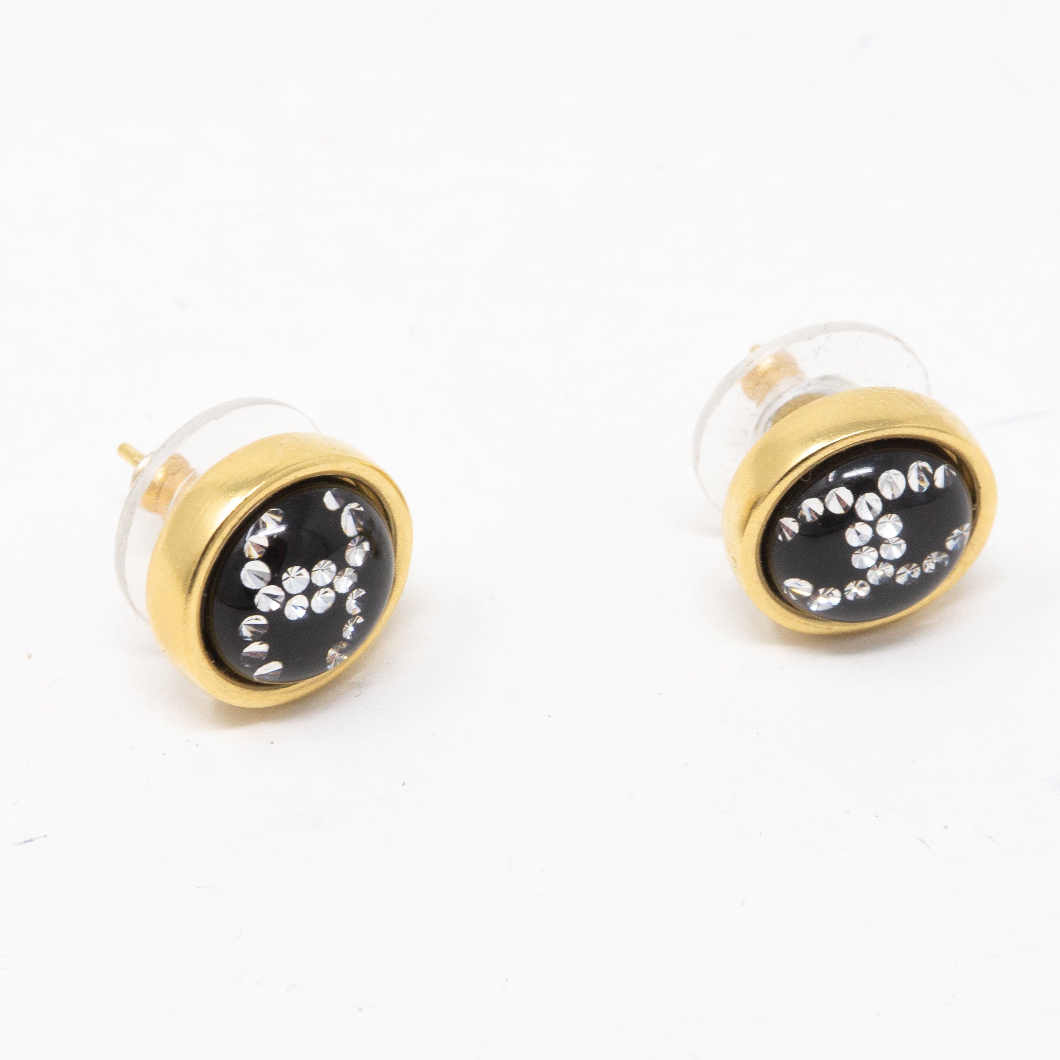 CC Lucky Coco Earrings Black Gold
