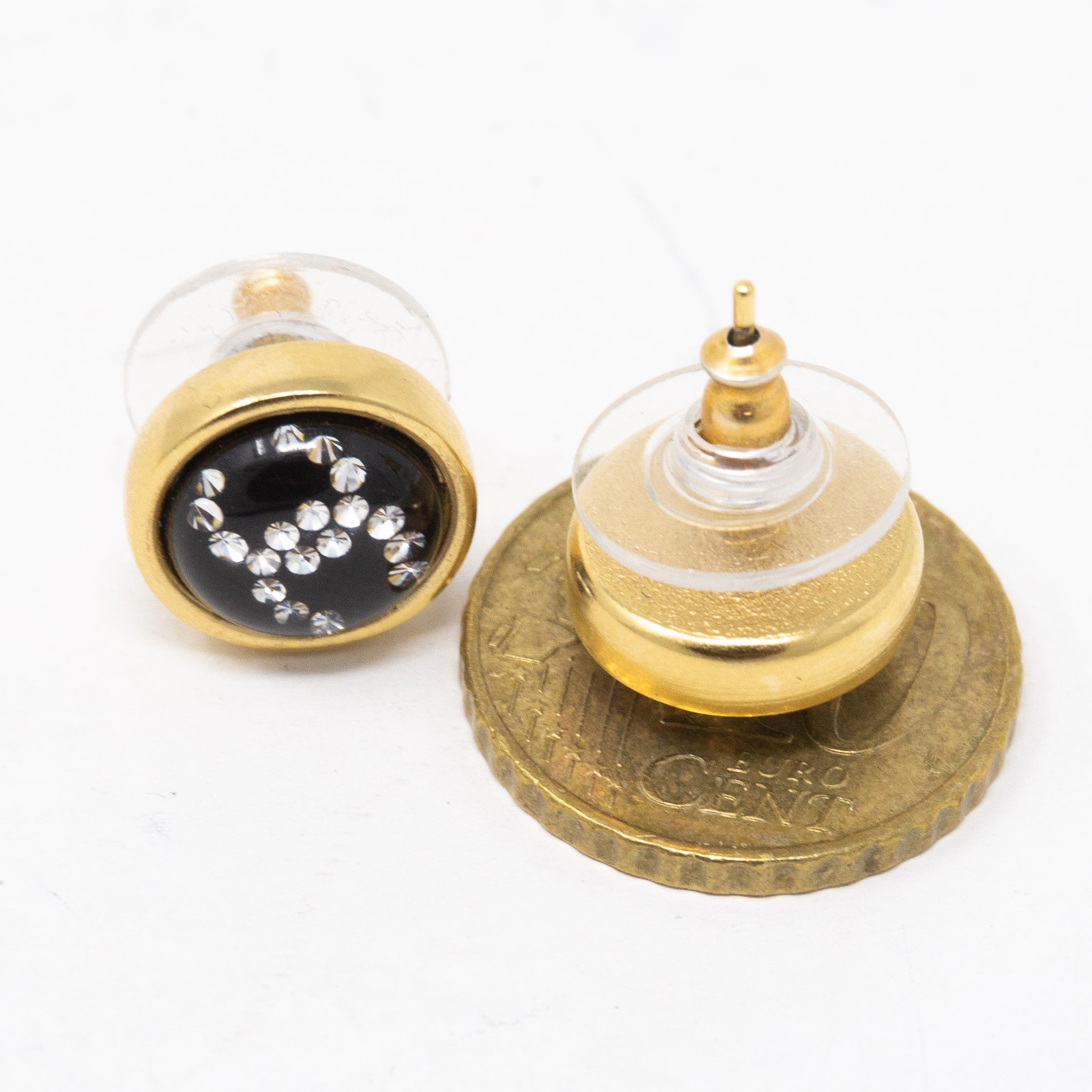 CC Lucky Coco Earrings Black Gold