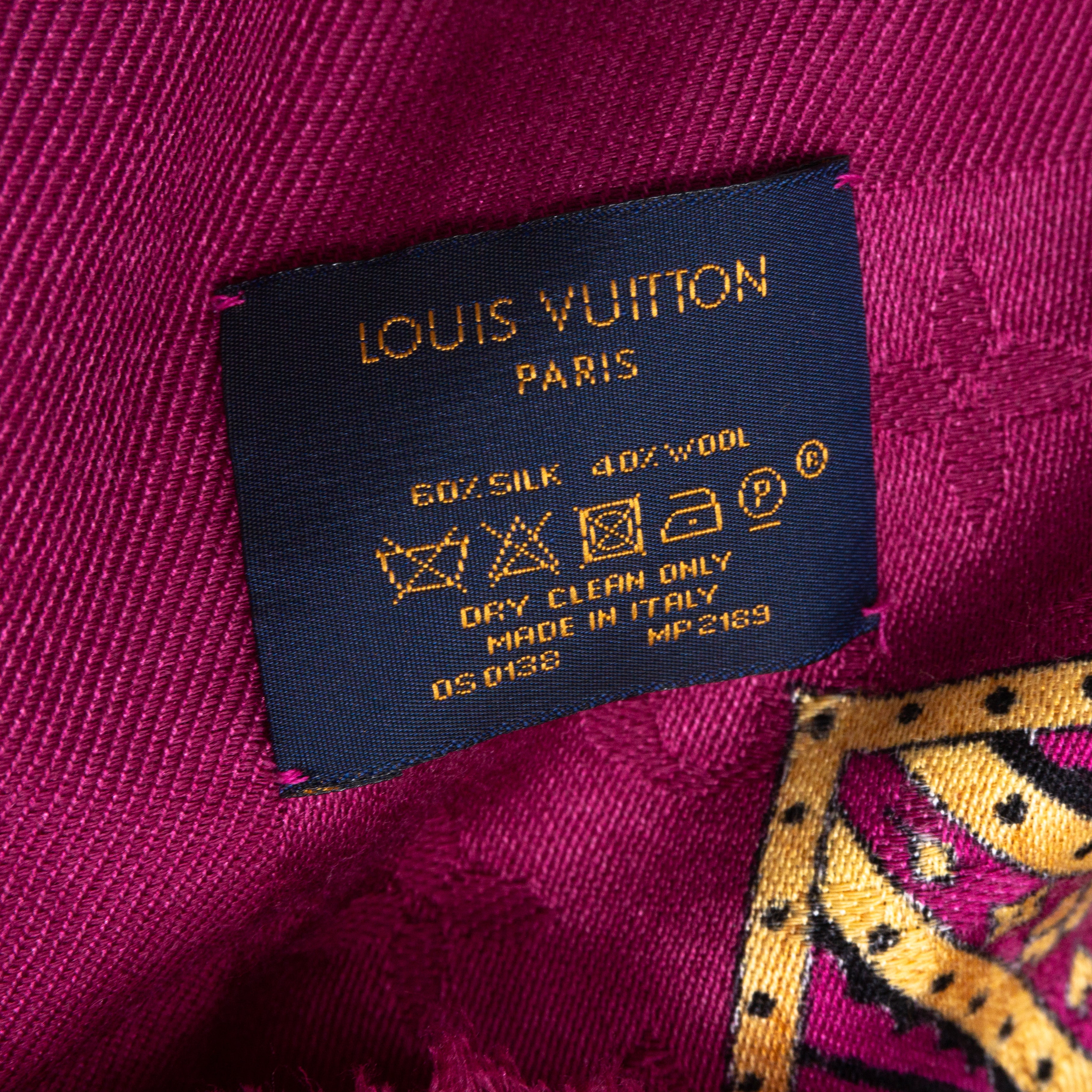 Monogram Shawl Paisley Purple