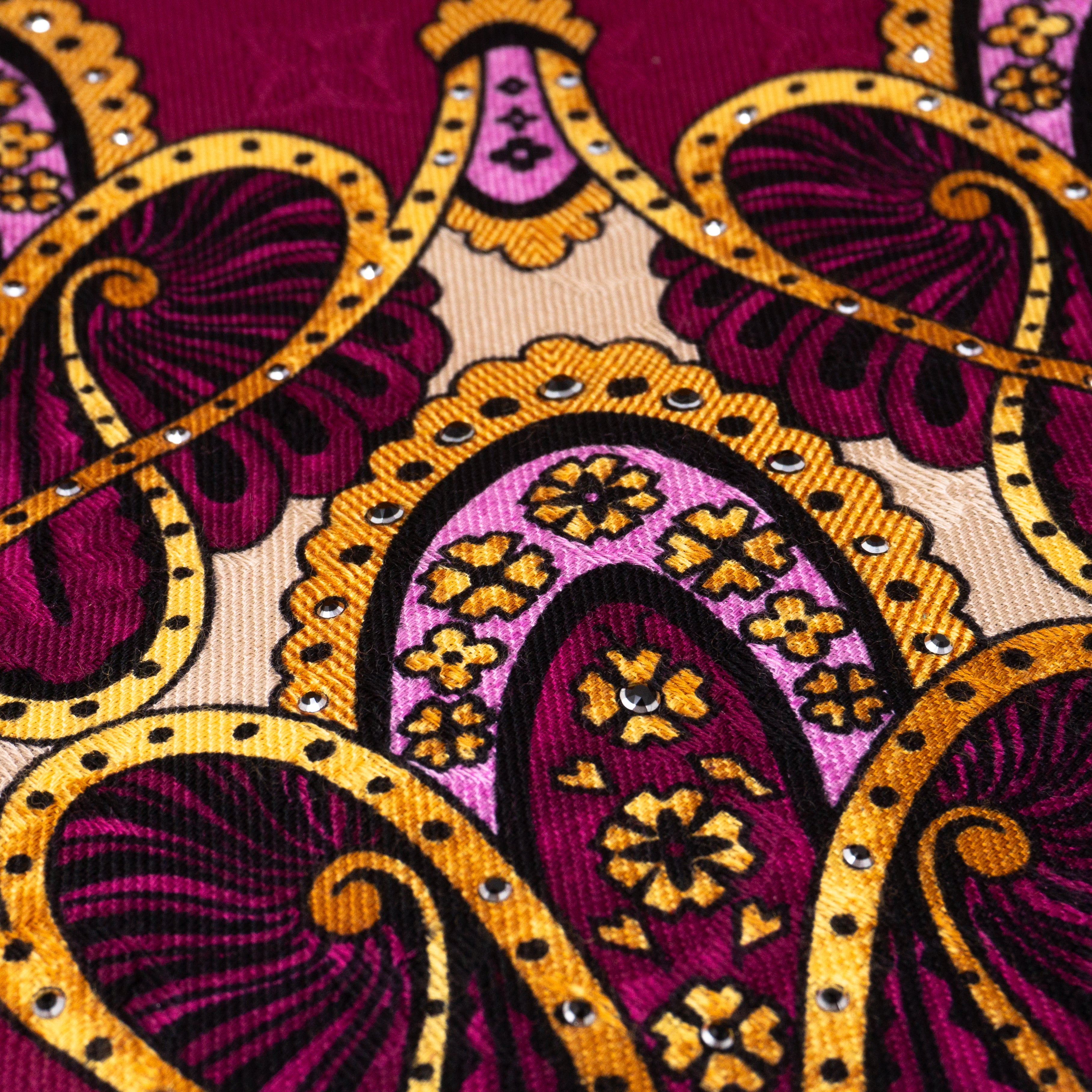 Monogram Shawl Paisley Purple