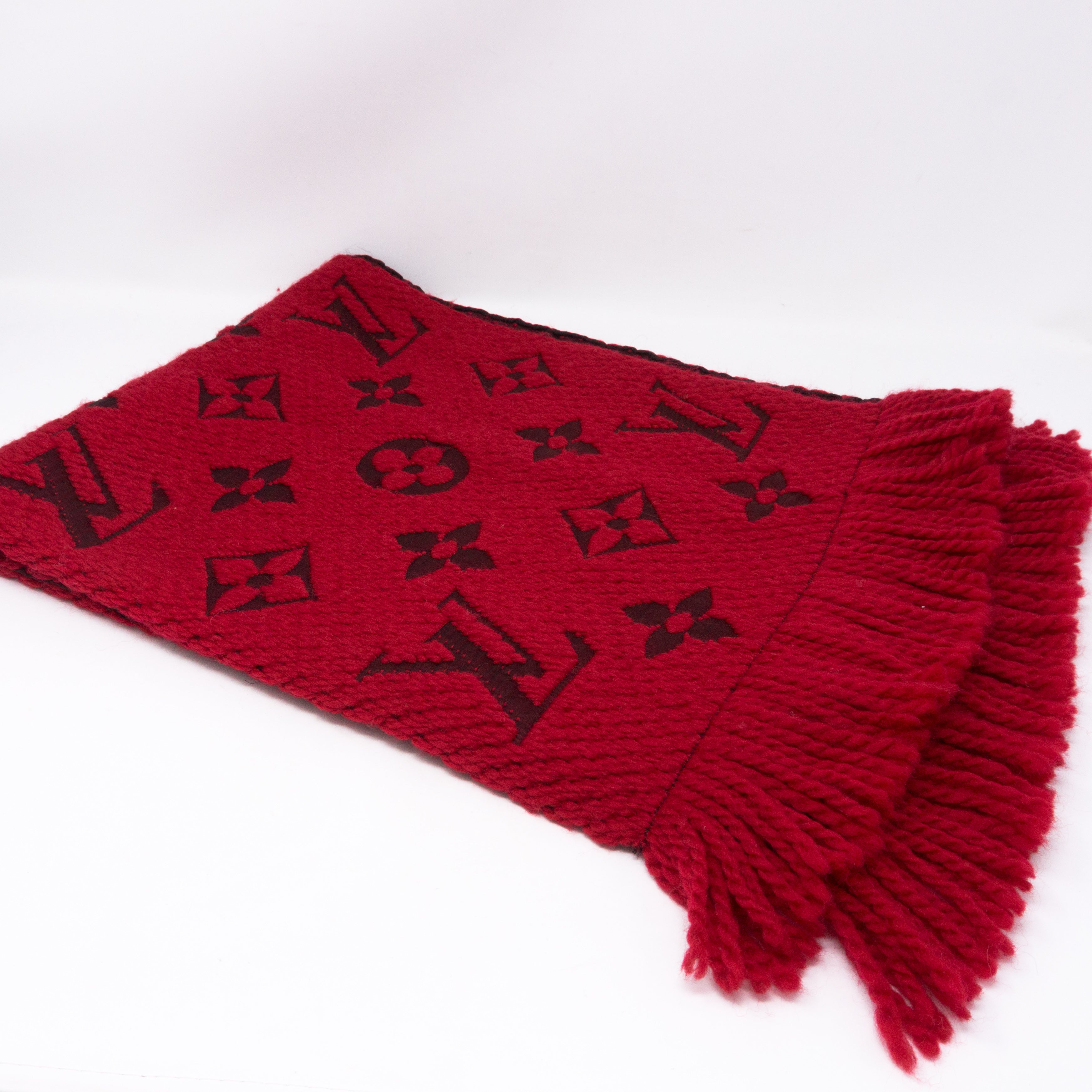 Logomania Scarf Ruby