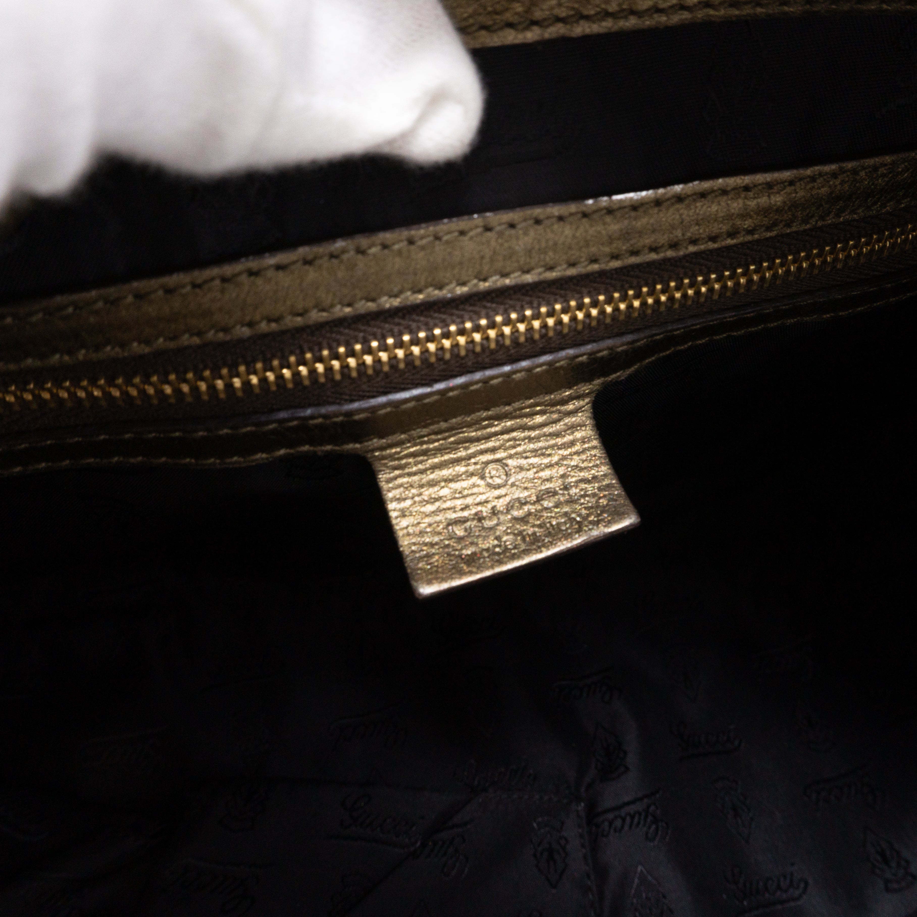 Hysteria Clutch Bronze Leather