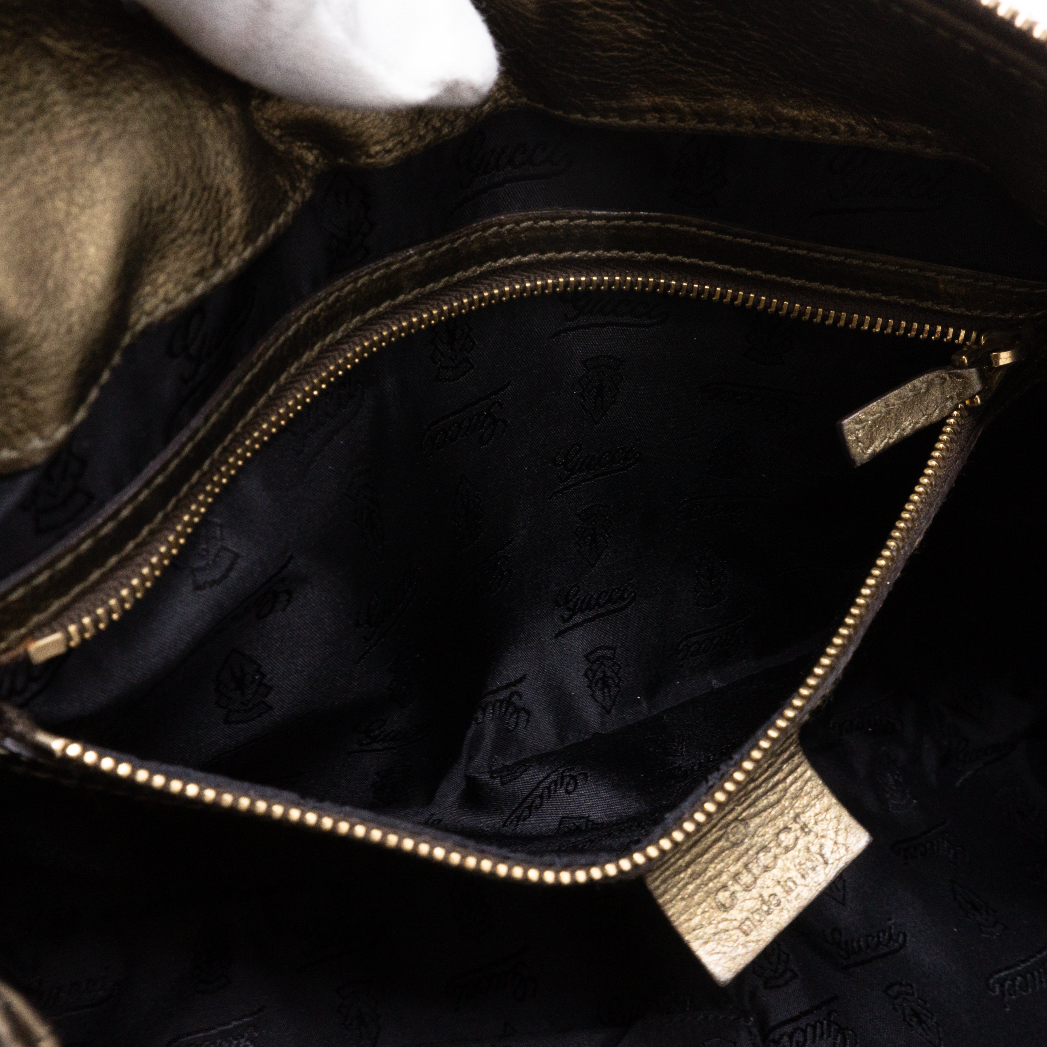 Hysteria Clutch Bronze Leather