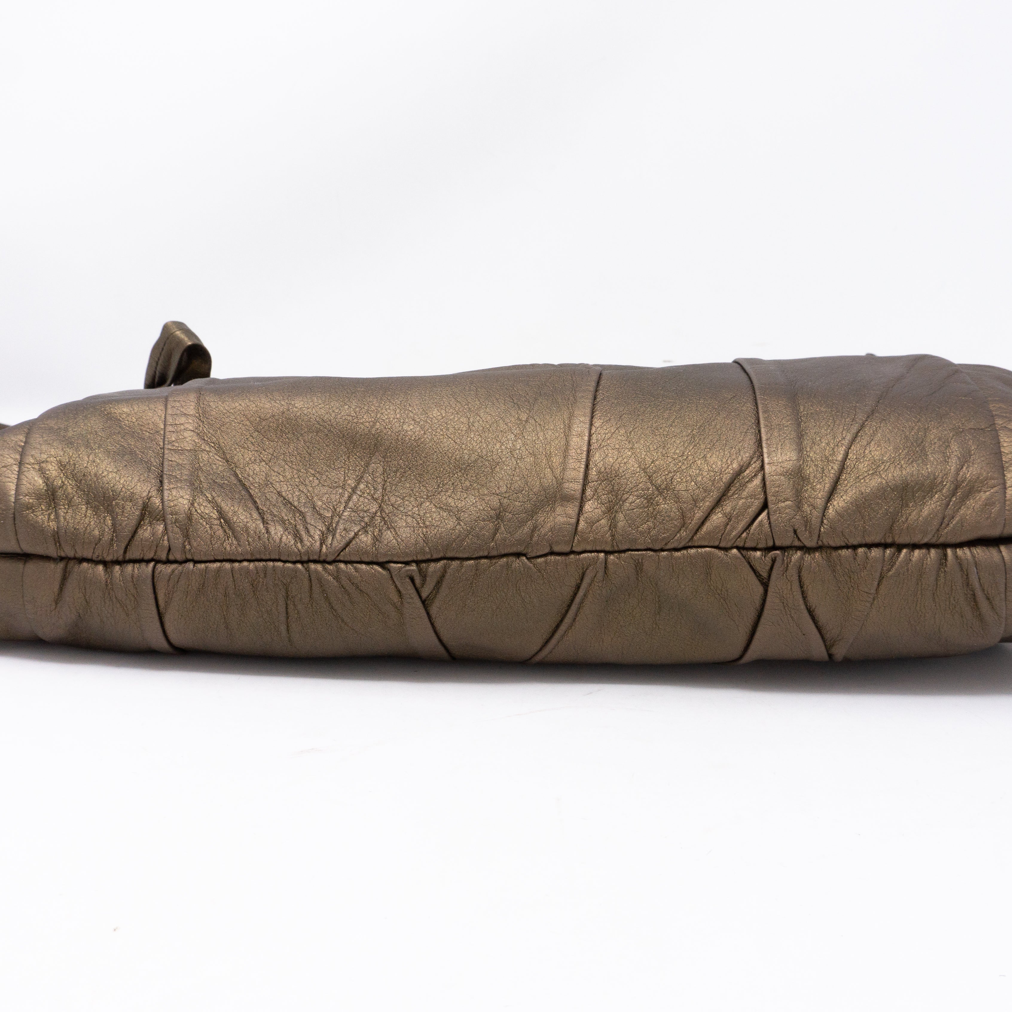 Hysteria Clutch Bronze Leather