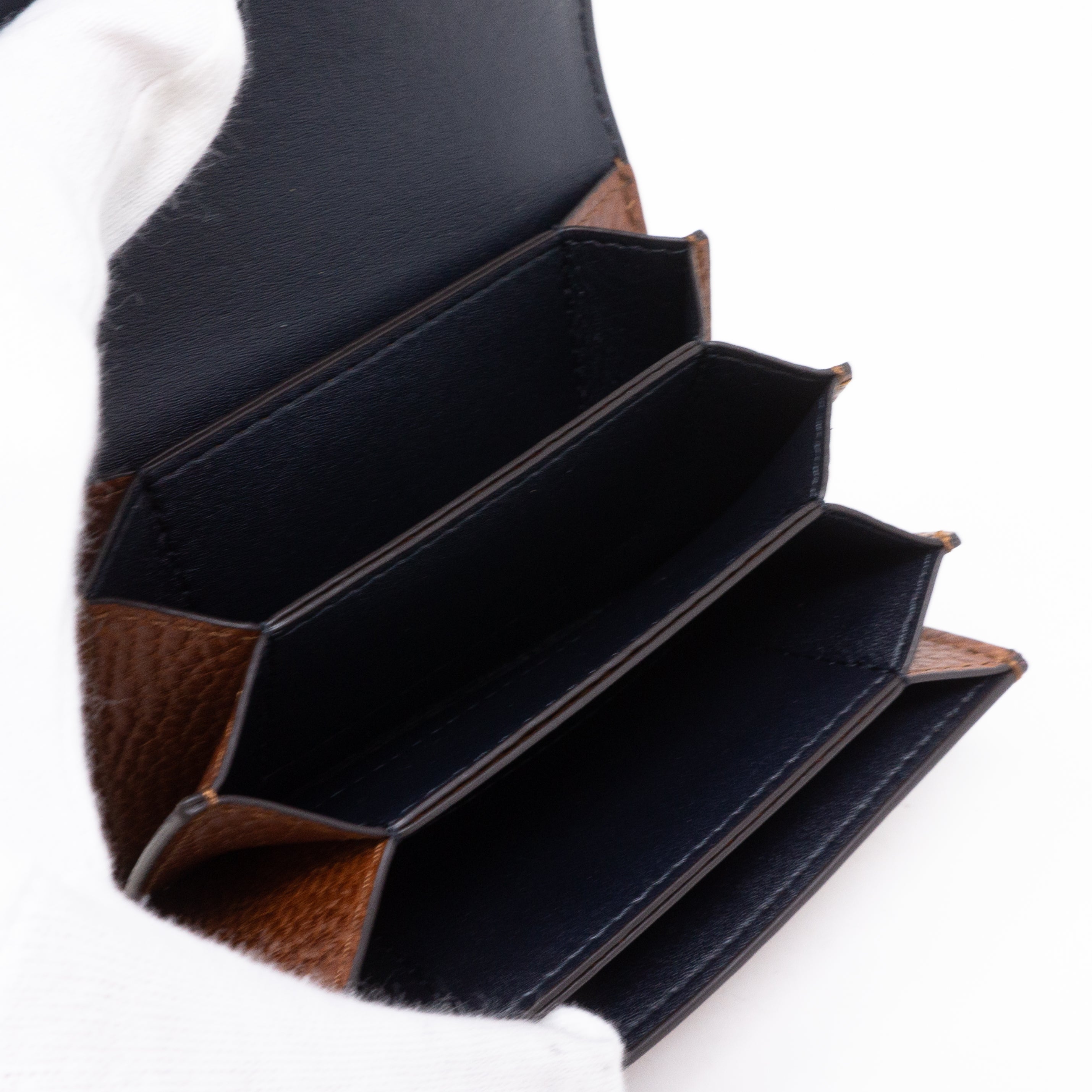 Continental Card Holder Brown Leather