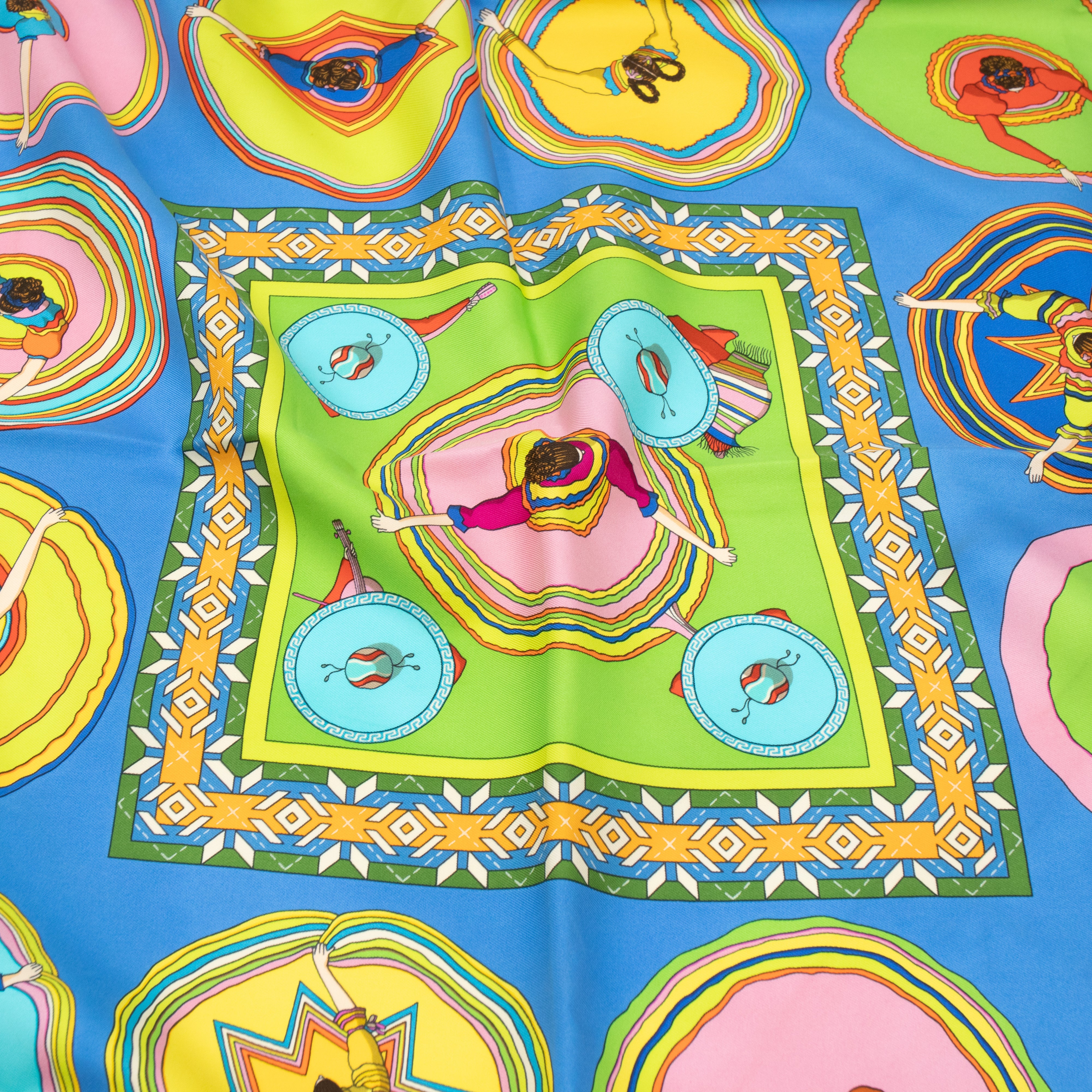 Silk Scarf 90 Belles Du Mexique