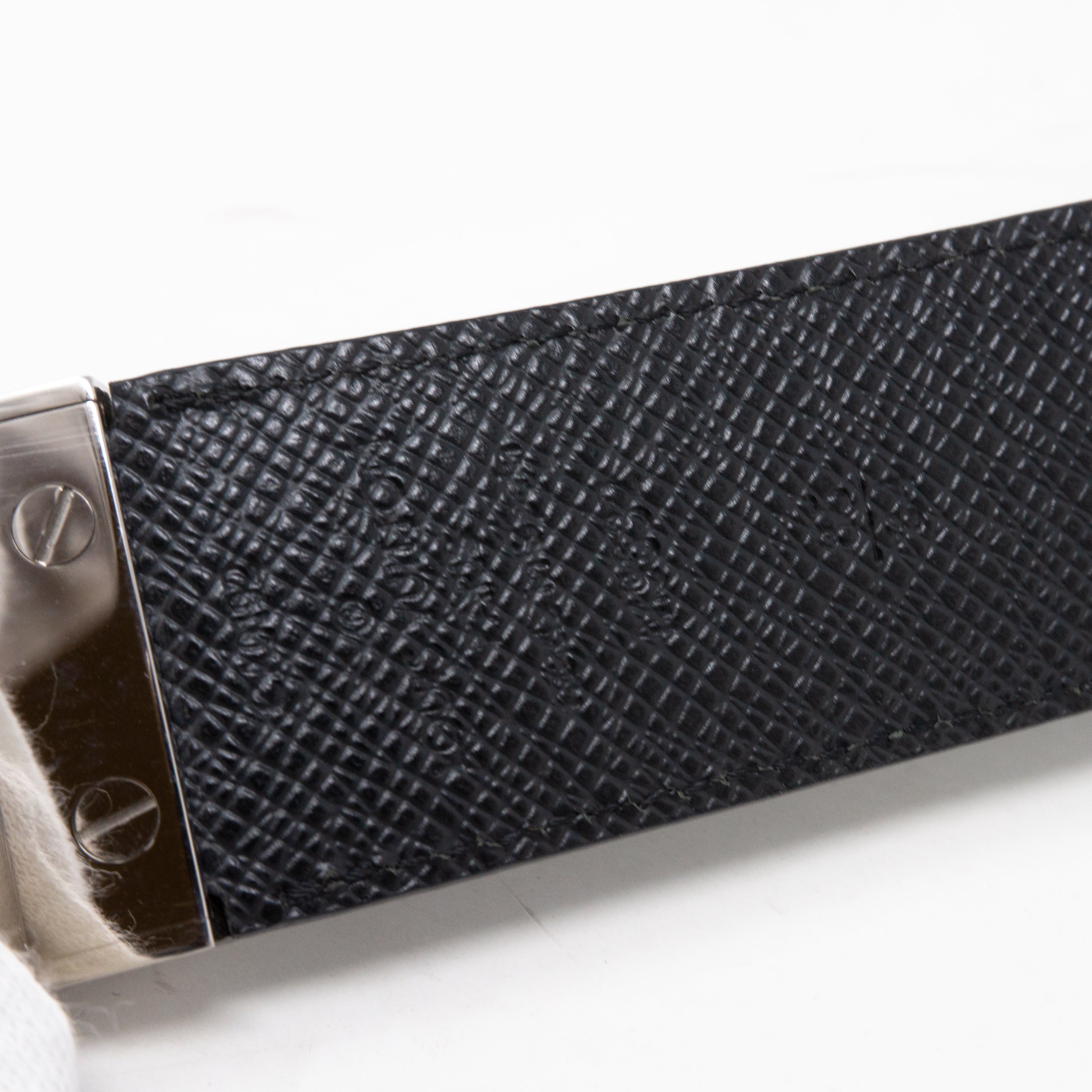 Inventeur Reversible Belt Damier Graphite 85 cm