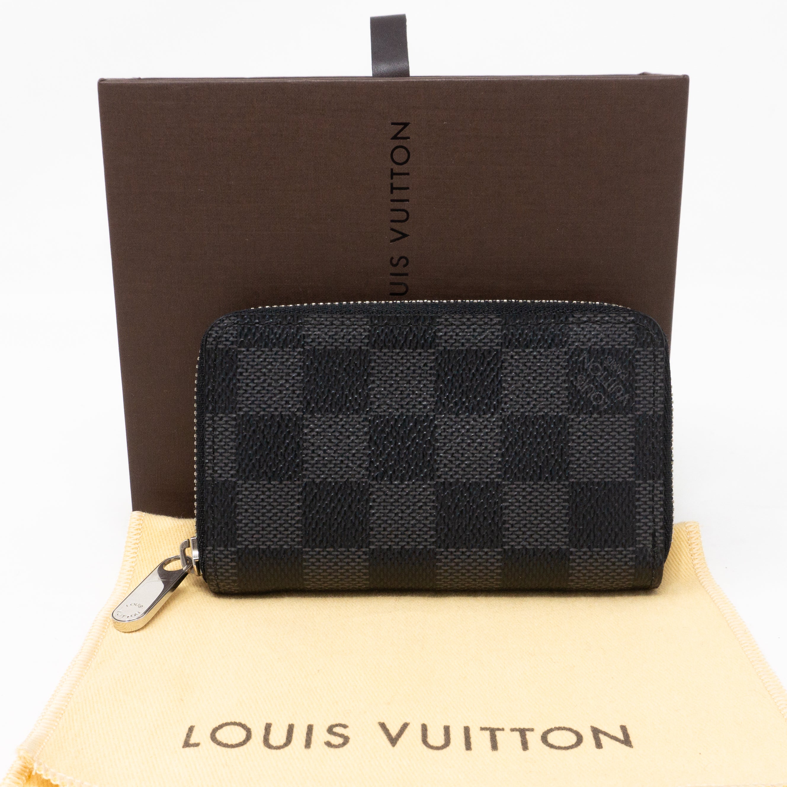 Zippy Coin Purse Vertical Damier Graphite