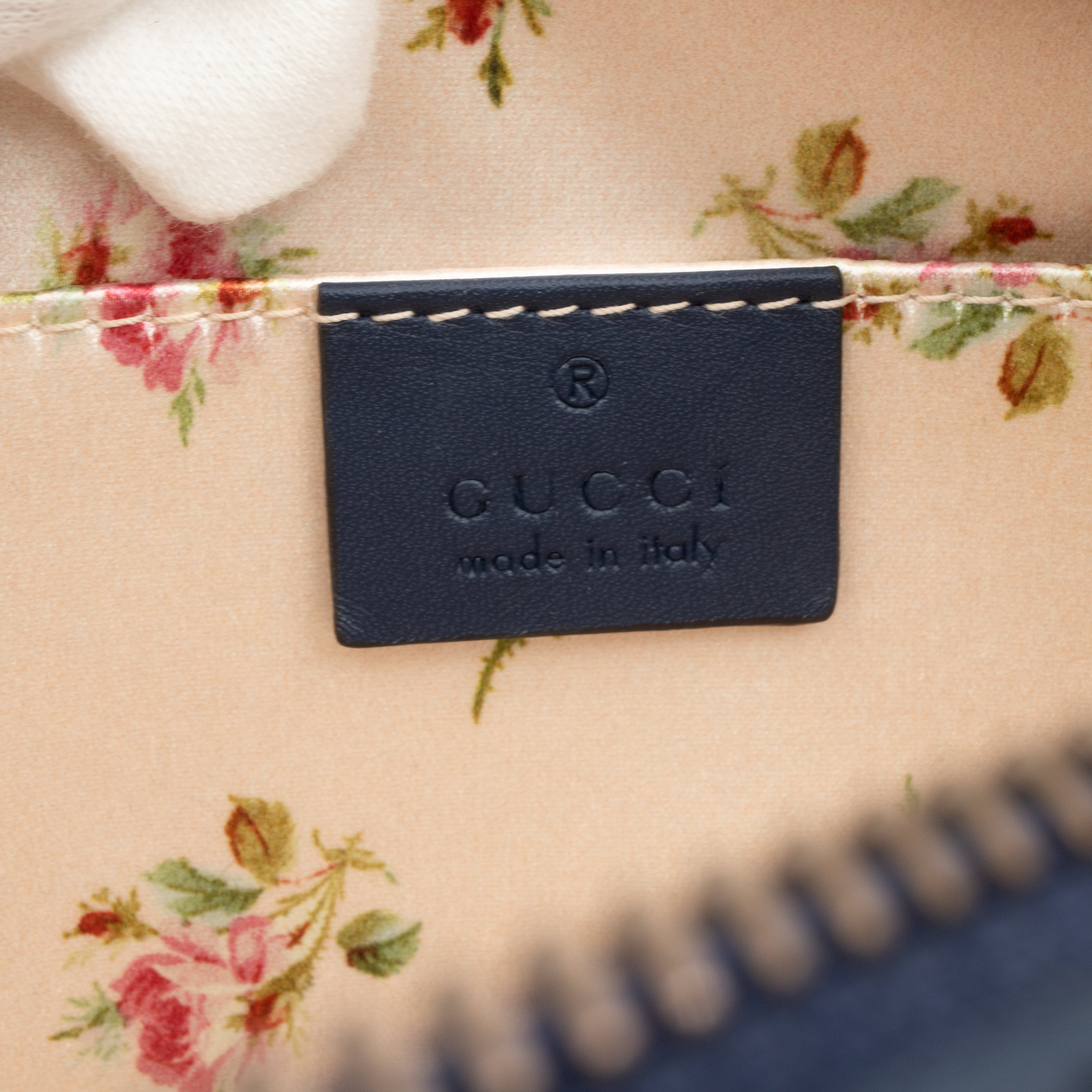 GG Marmont Cosmetic Case Denim