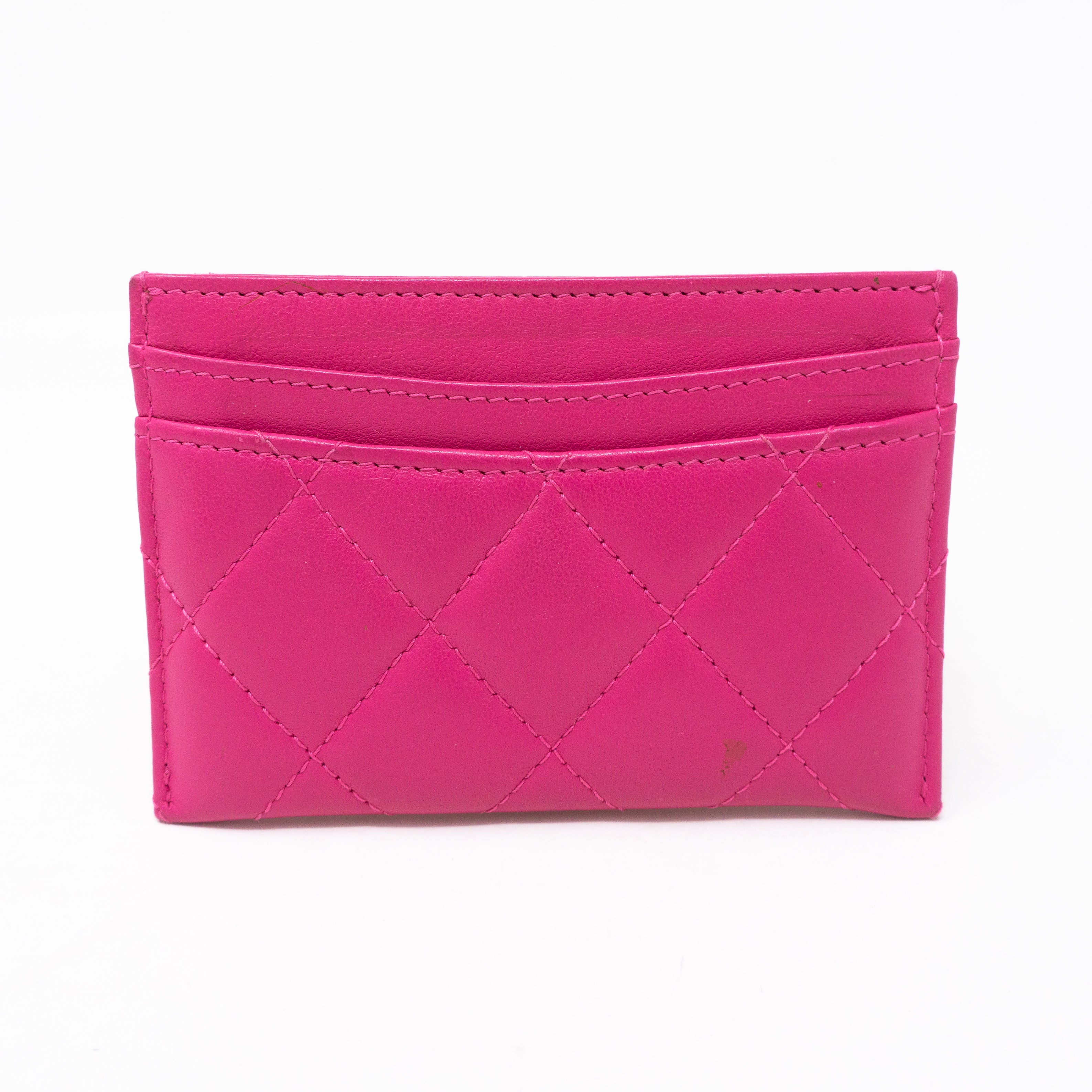 Card Holder Pink Leather