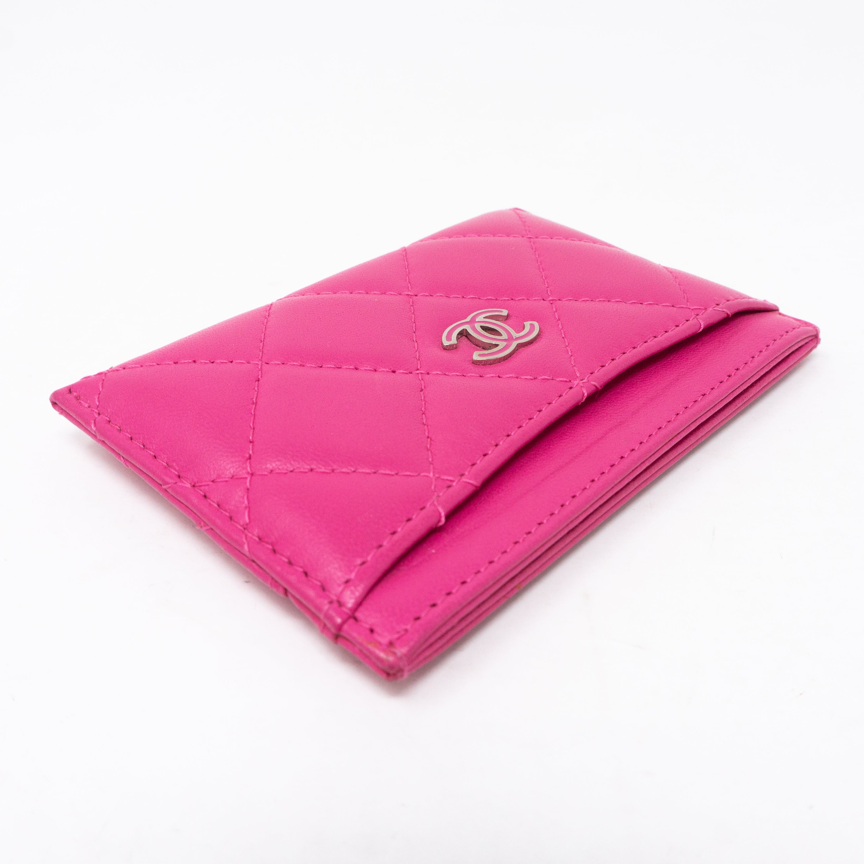 Card Holder Pink Leather