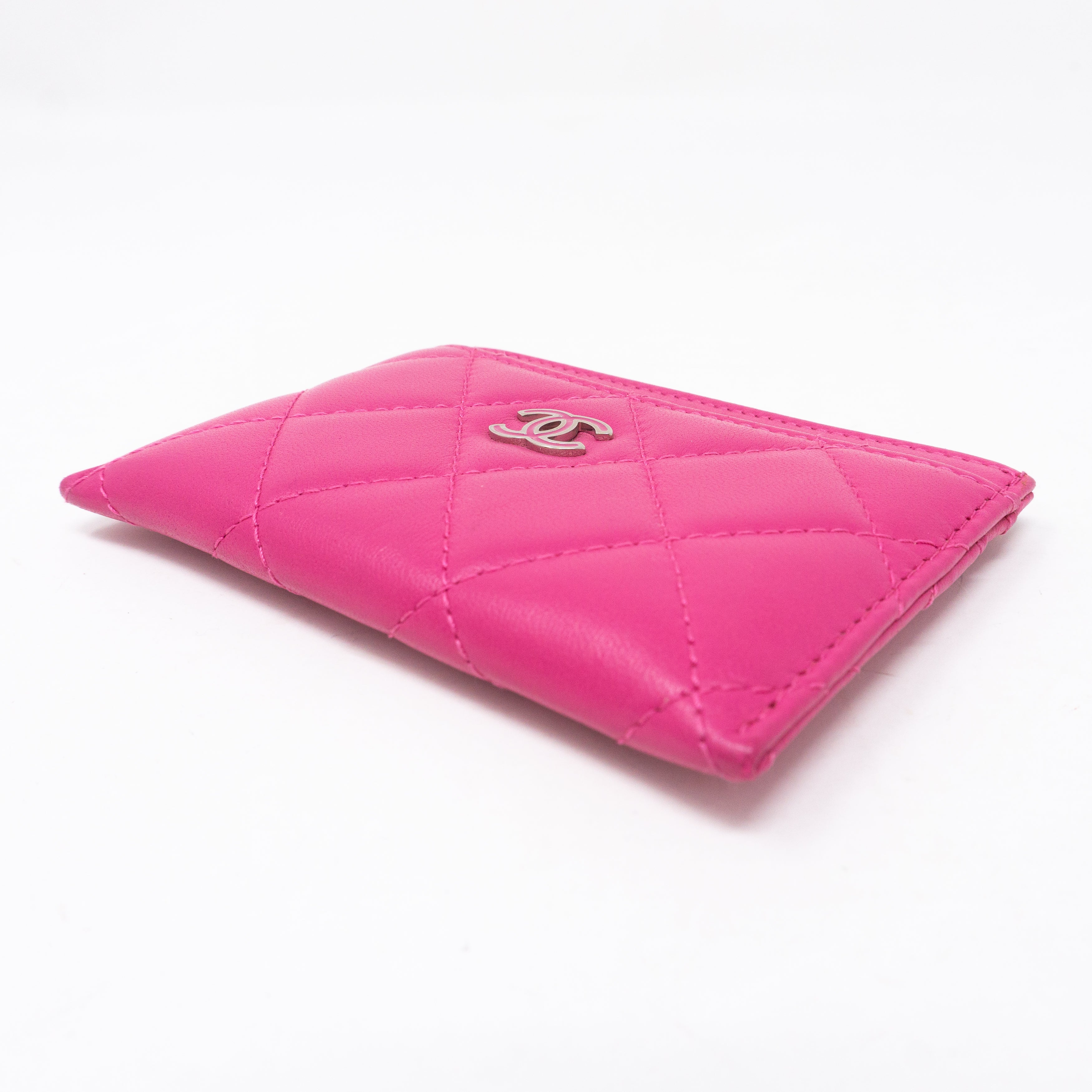 Card Holder Pink Leather