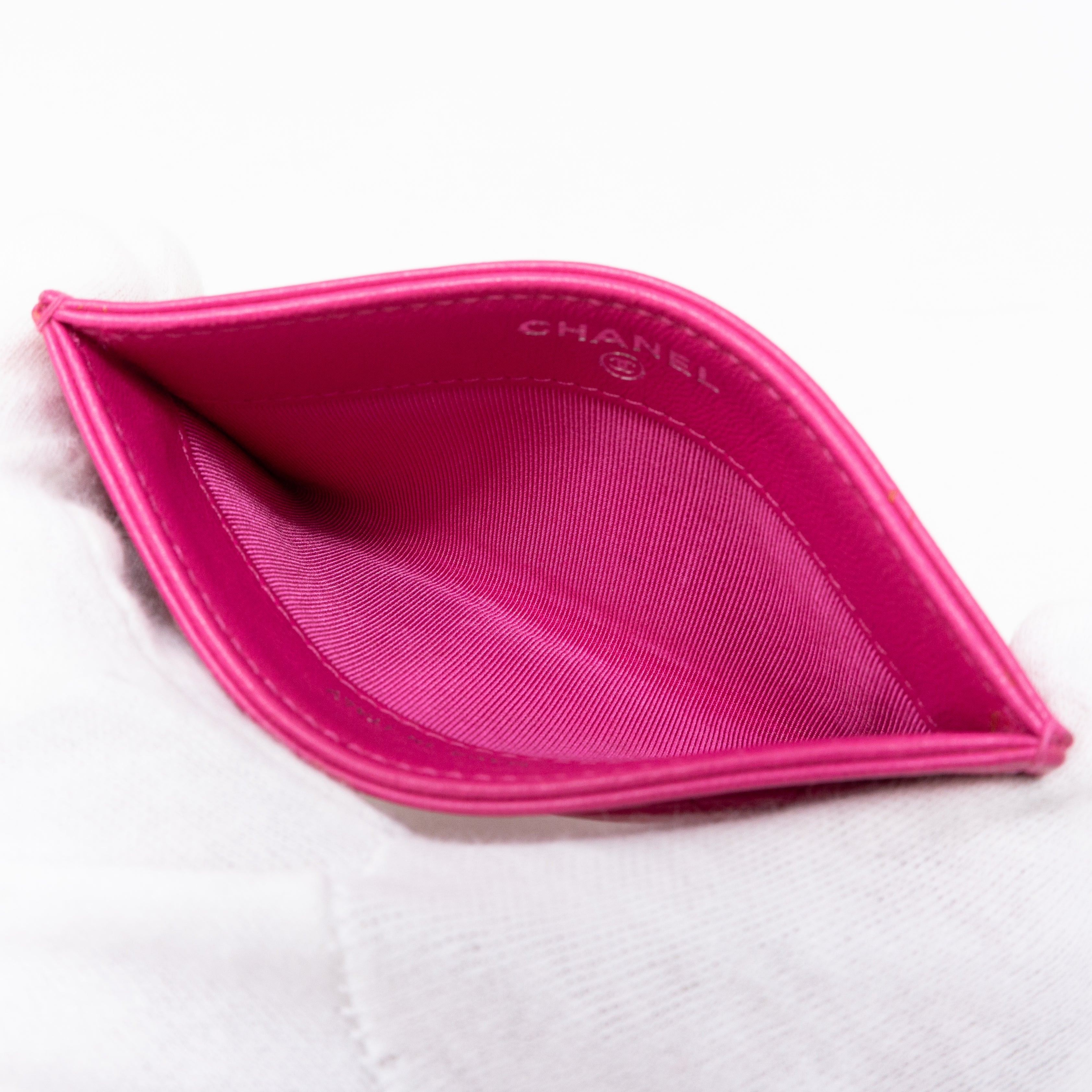 Card Holder Pink Leather