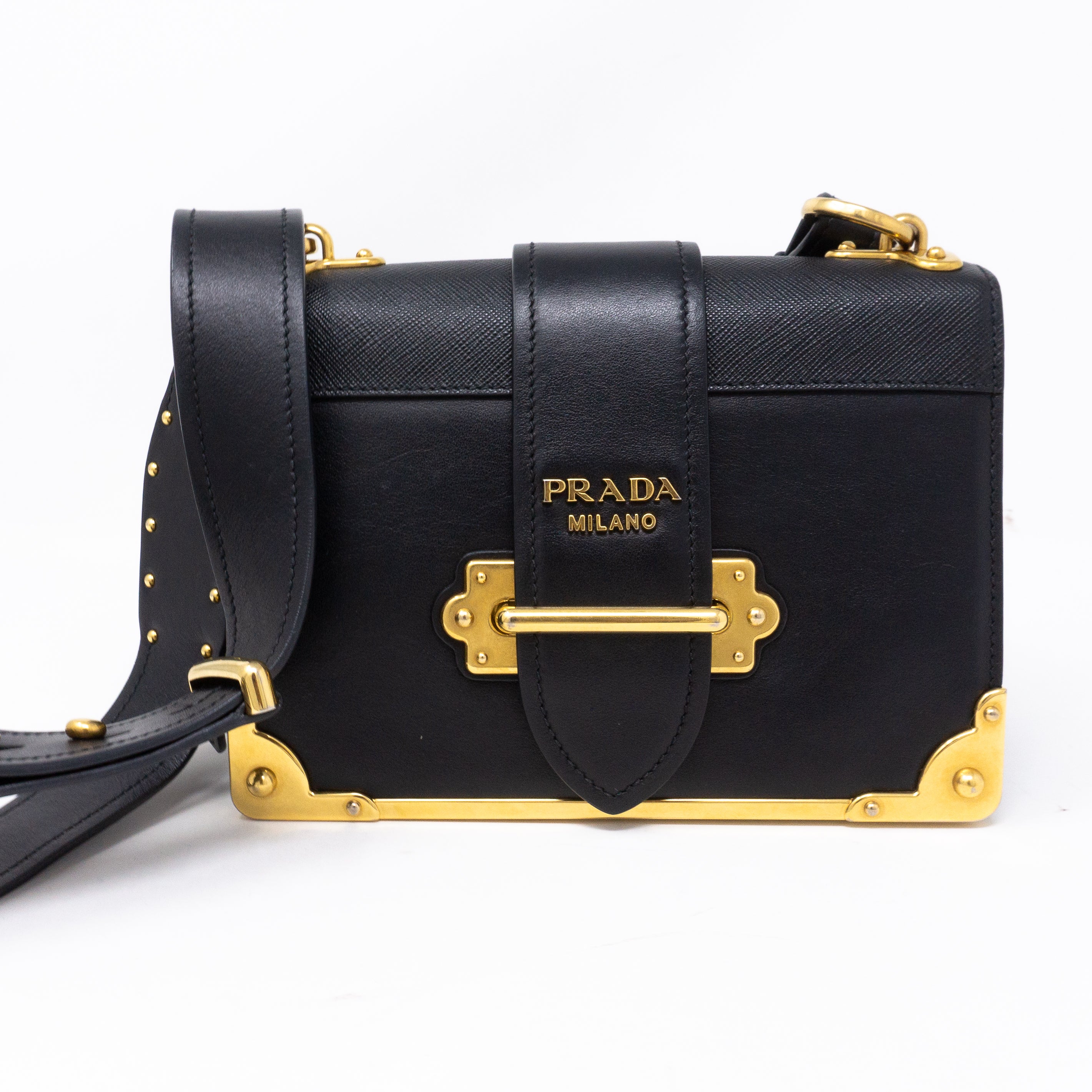 Cahier Black Leather Bag