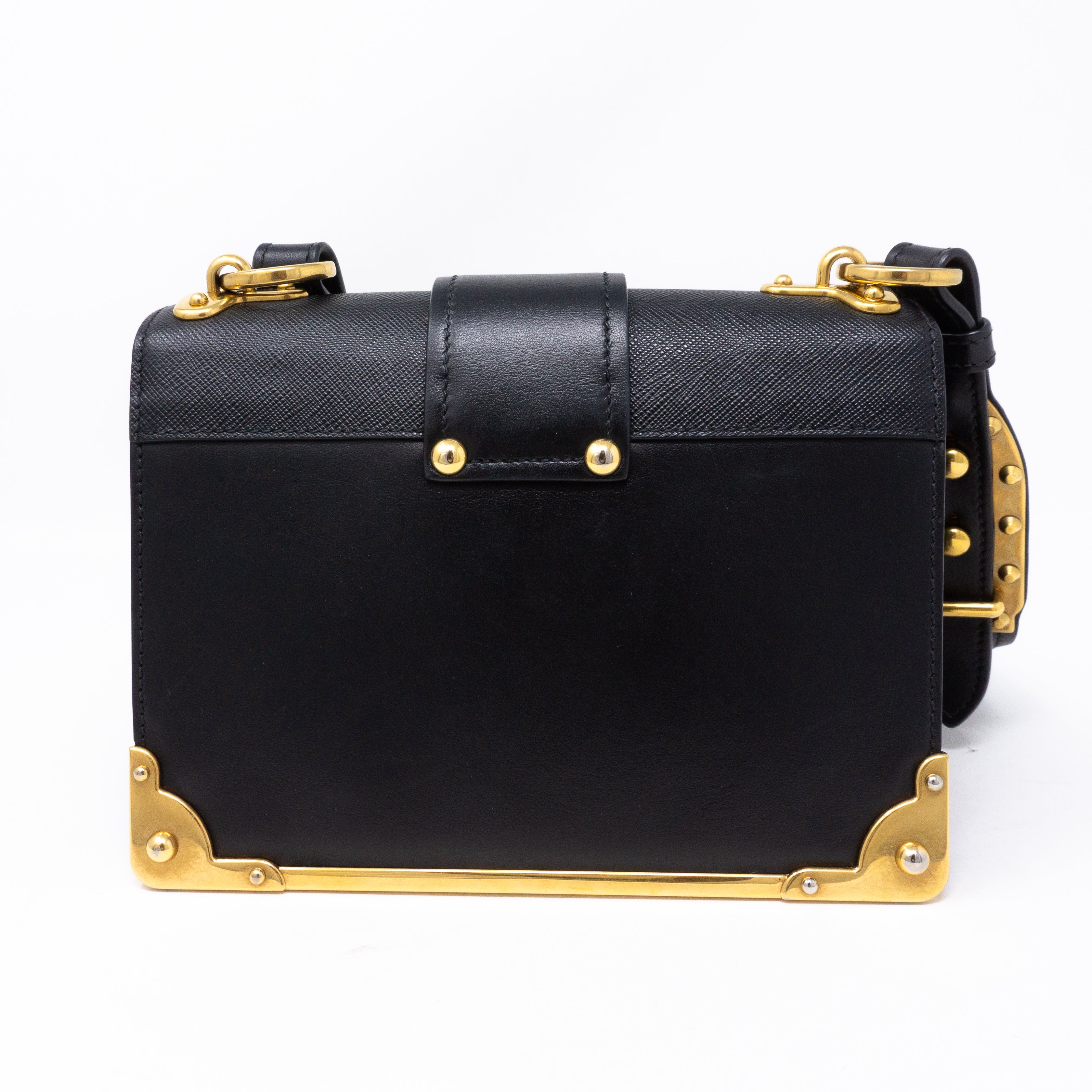 Cahier Black Leather Bag