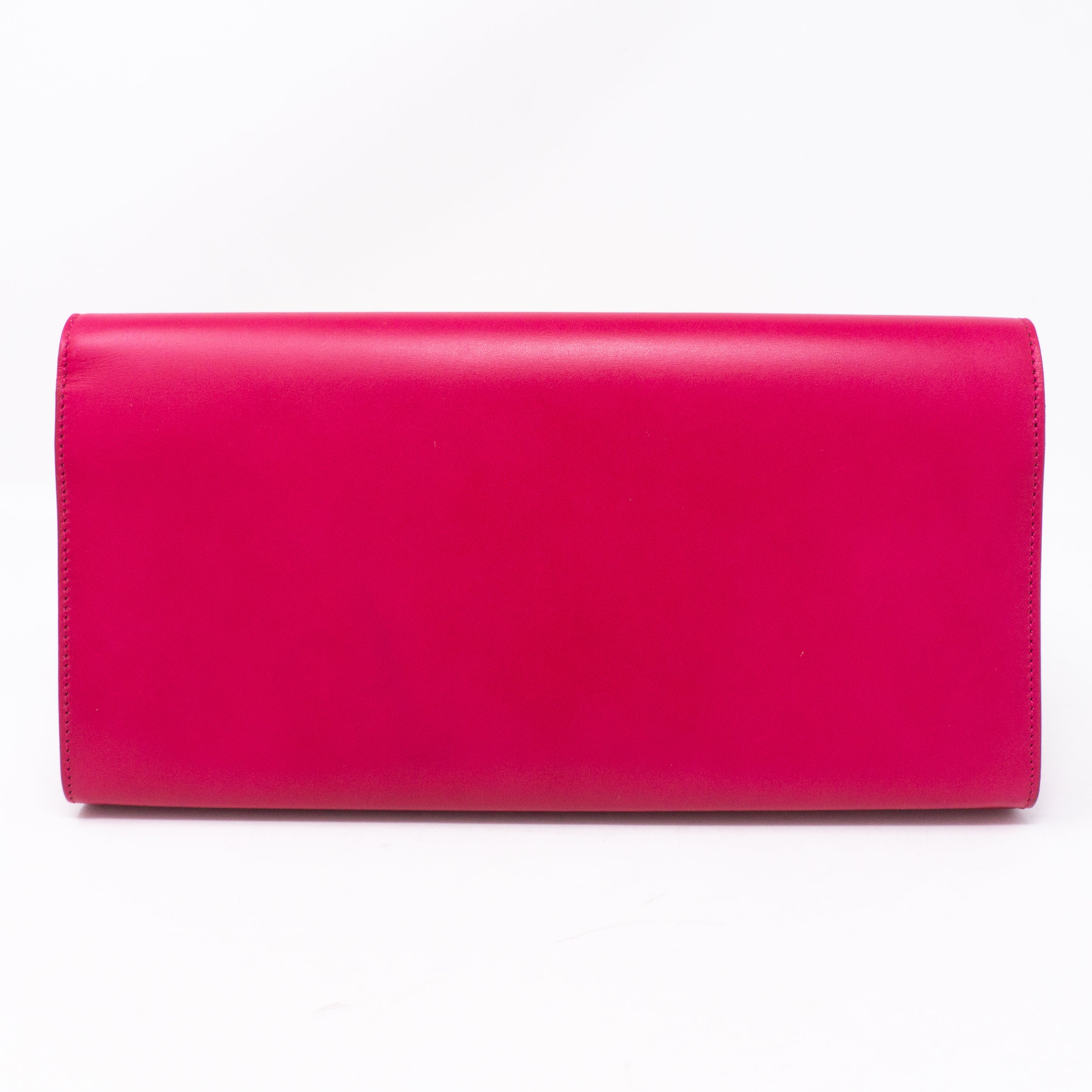 Kate Clutch Tassel Pink Leather