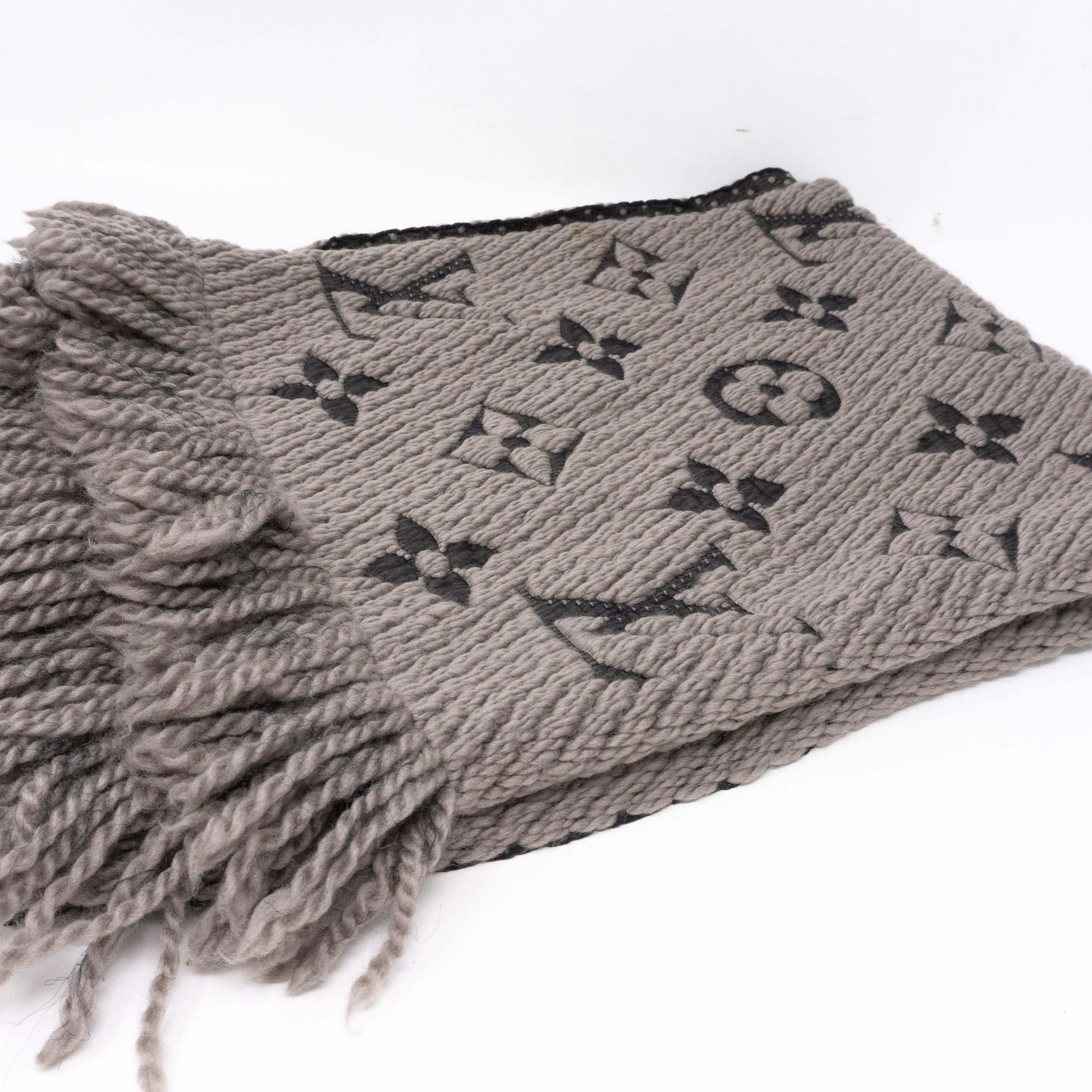 Logomania Scarf Gray