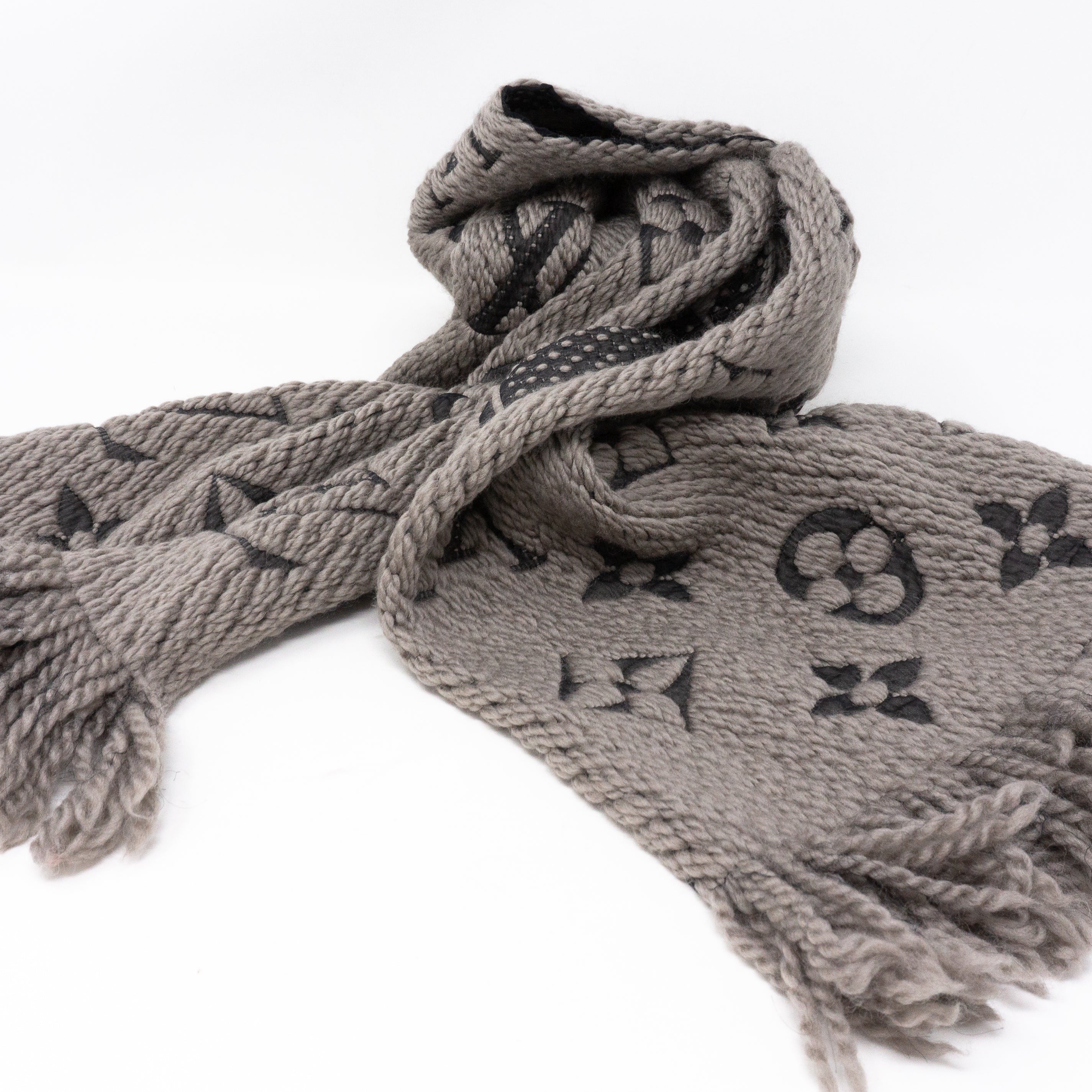 Logomania Scarf Gray