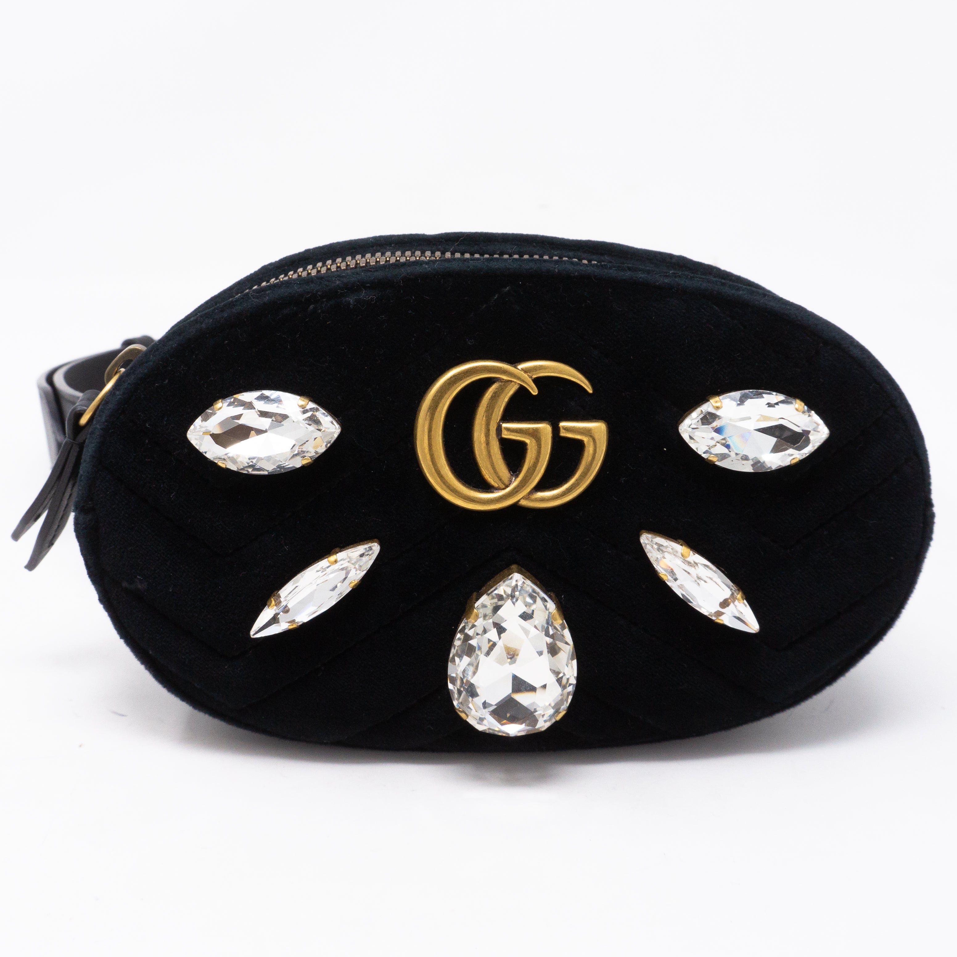 GG Marmont Matelasse Belt Bag Velvet