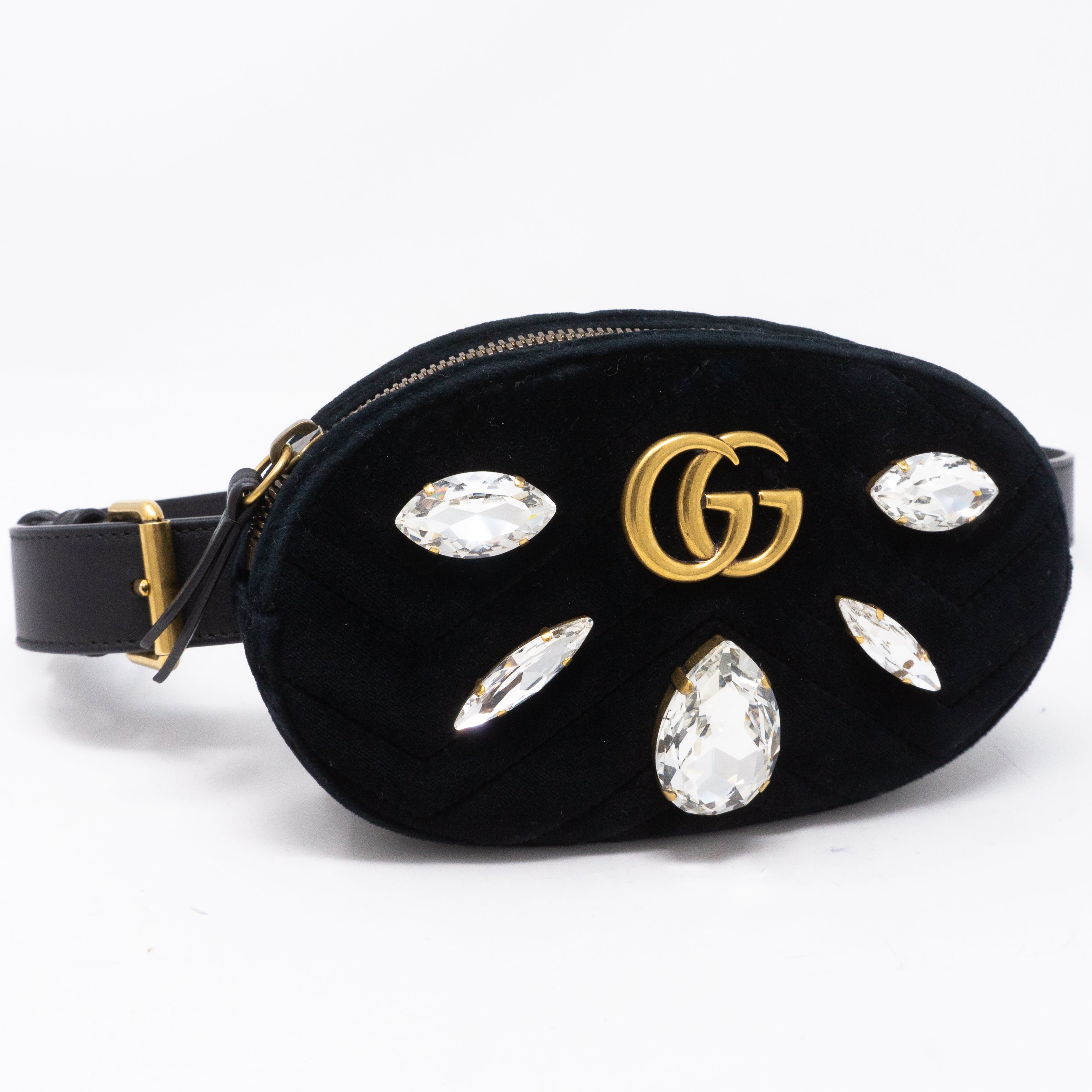 GG Marmont Matelasse Belt Bag Velvet