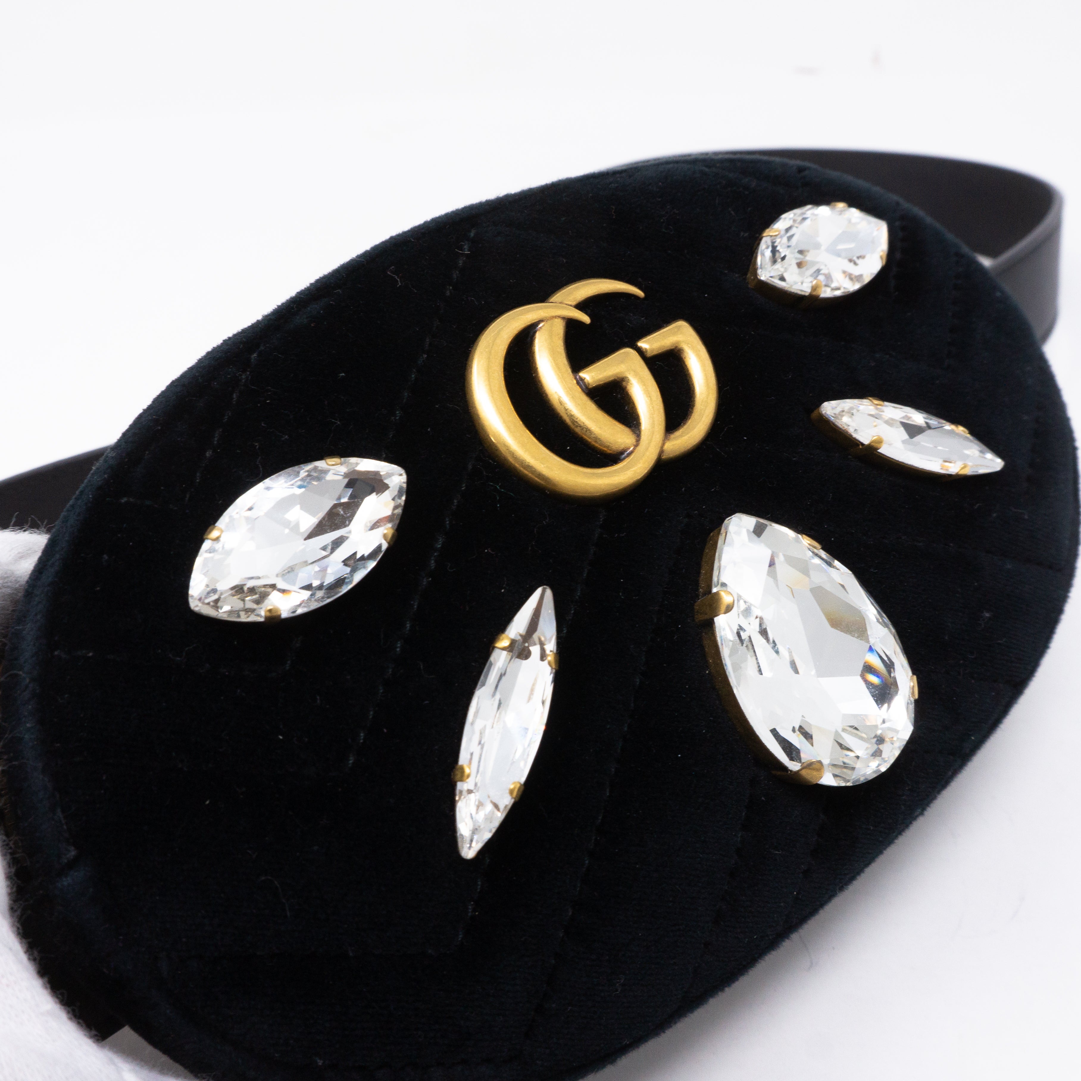 GG Marmont Matelasse Belt Bag Velvet