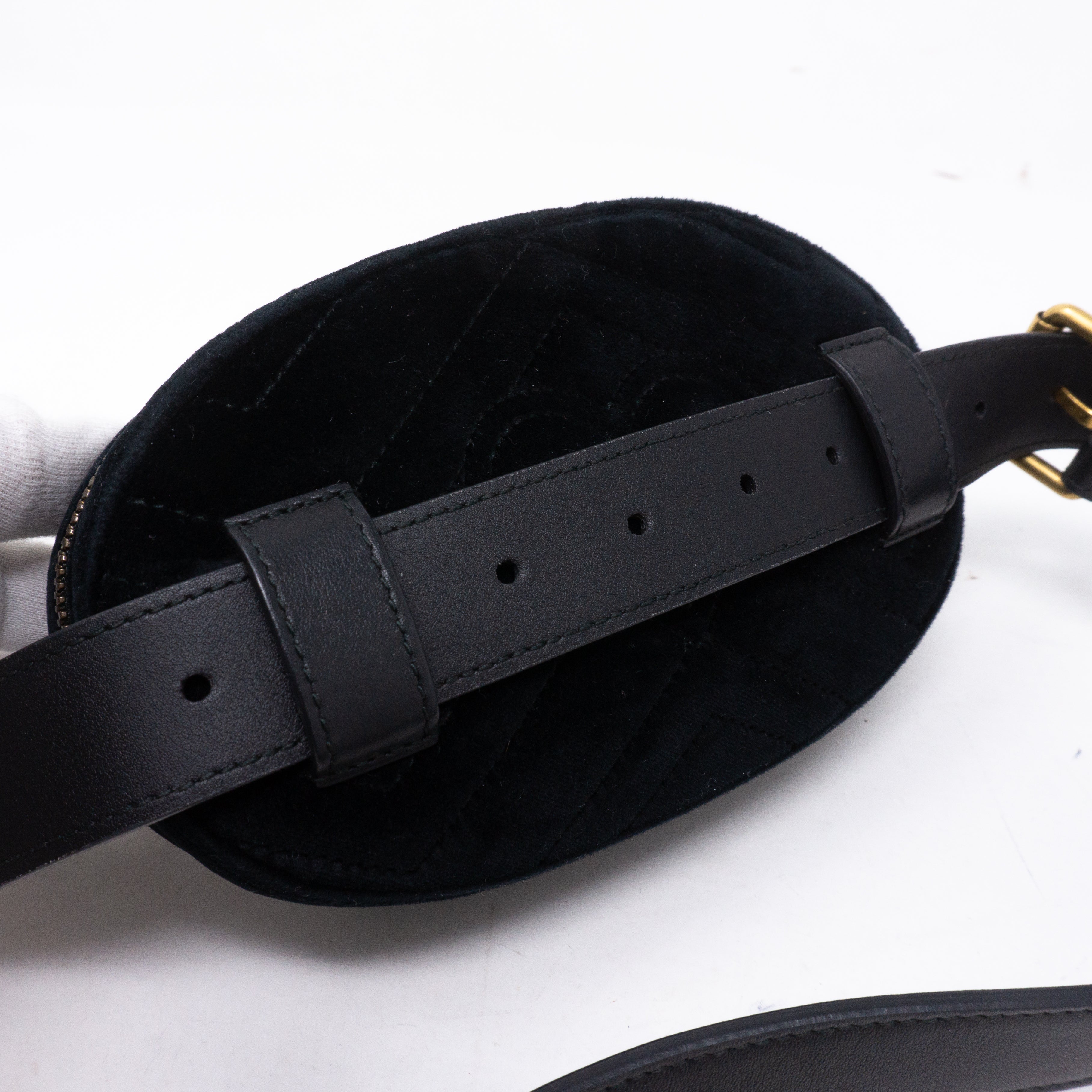 GG Marmont Matelasse Belt Bag Velvet