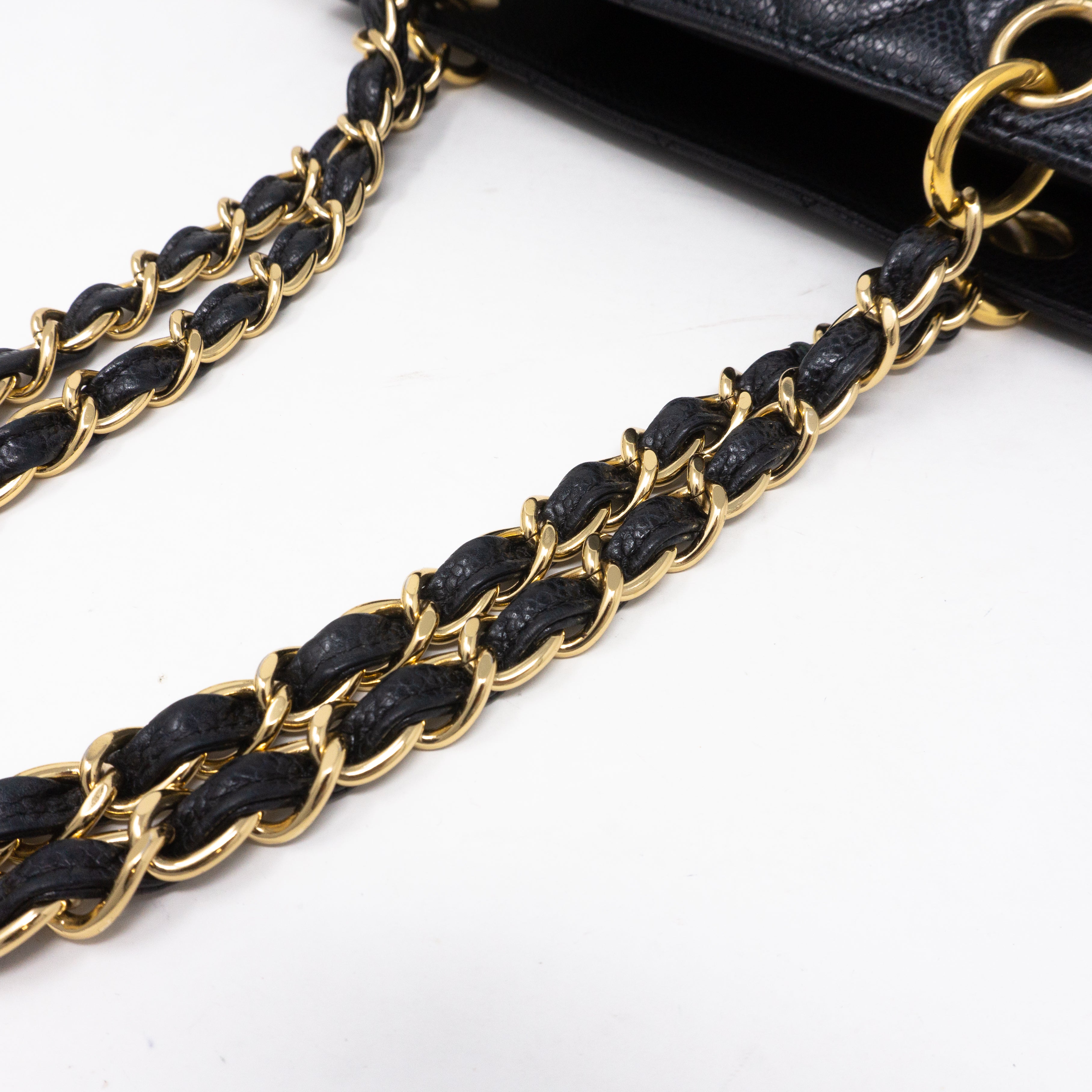 CC Quilted Shopping Tote Black Caviar