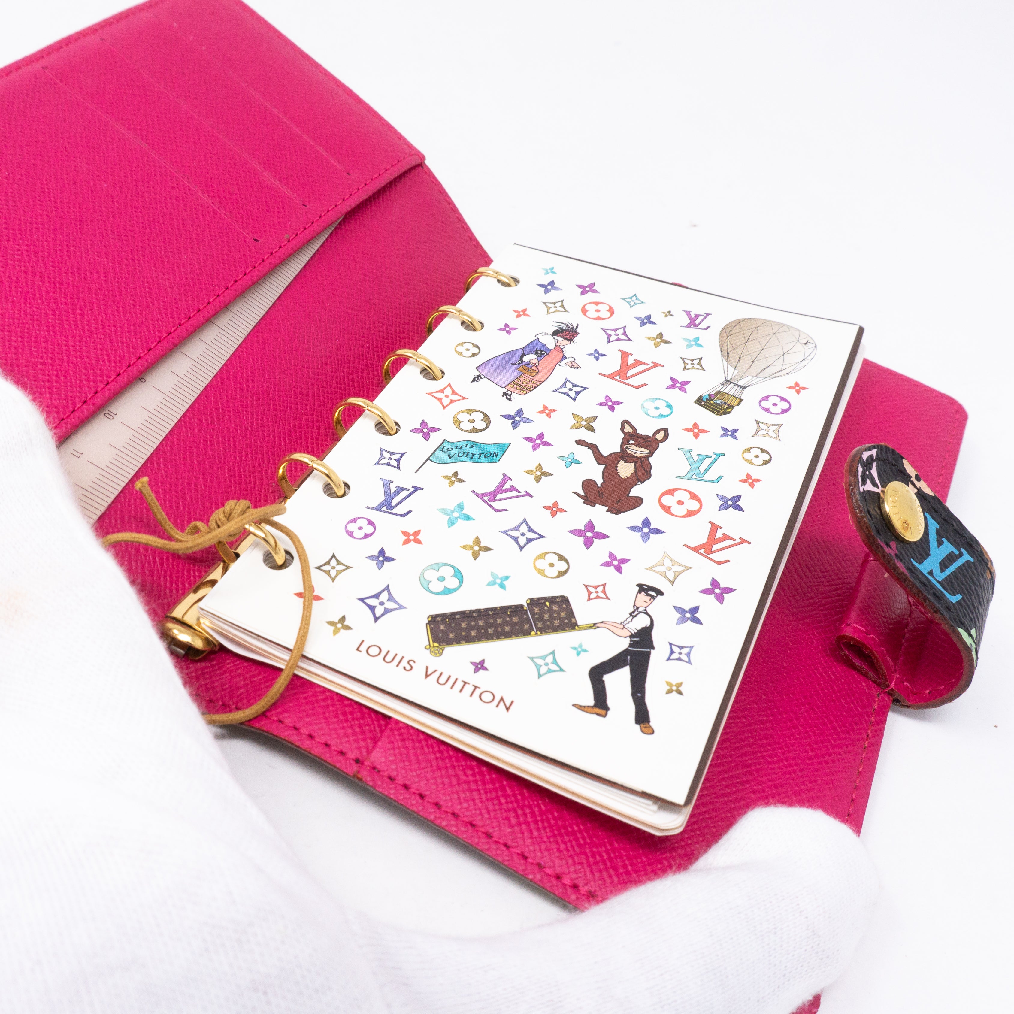 Small Ring Agenda Cover Multicolore Black