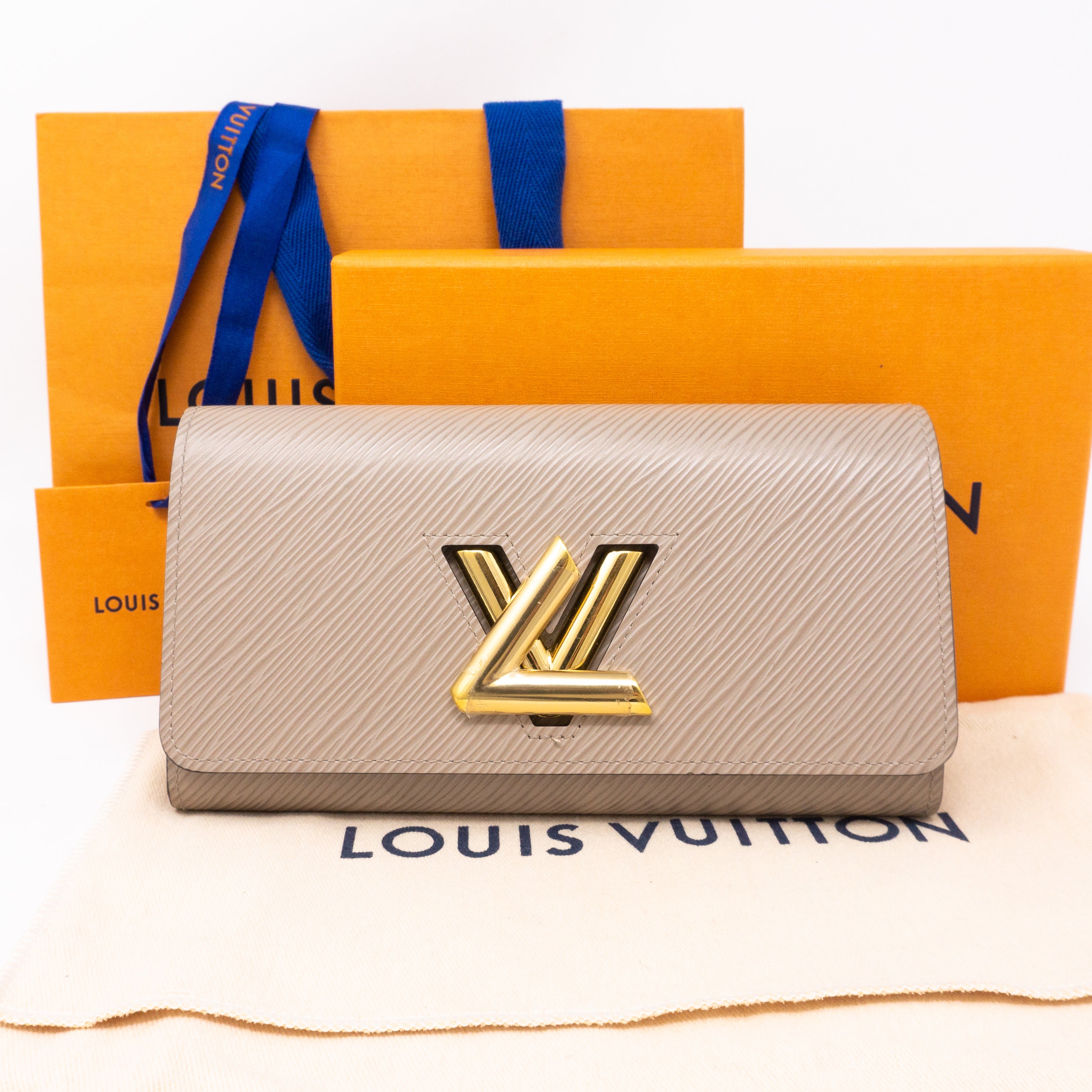 Louis Vuitton – Twist Wallet Epi Leather Galet Grey – Queen Station