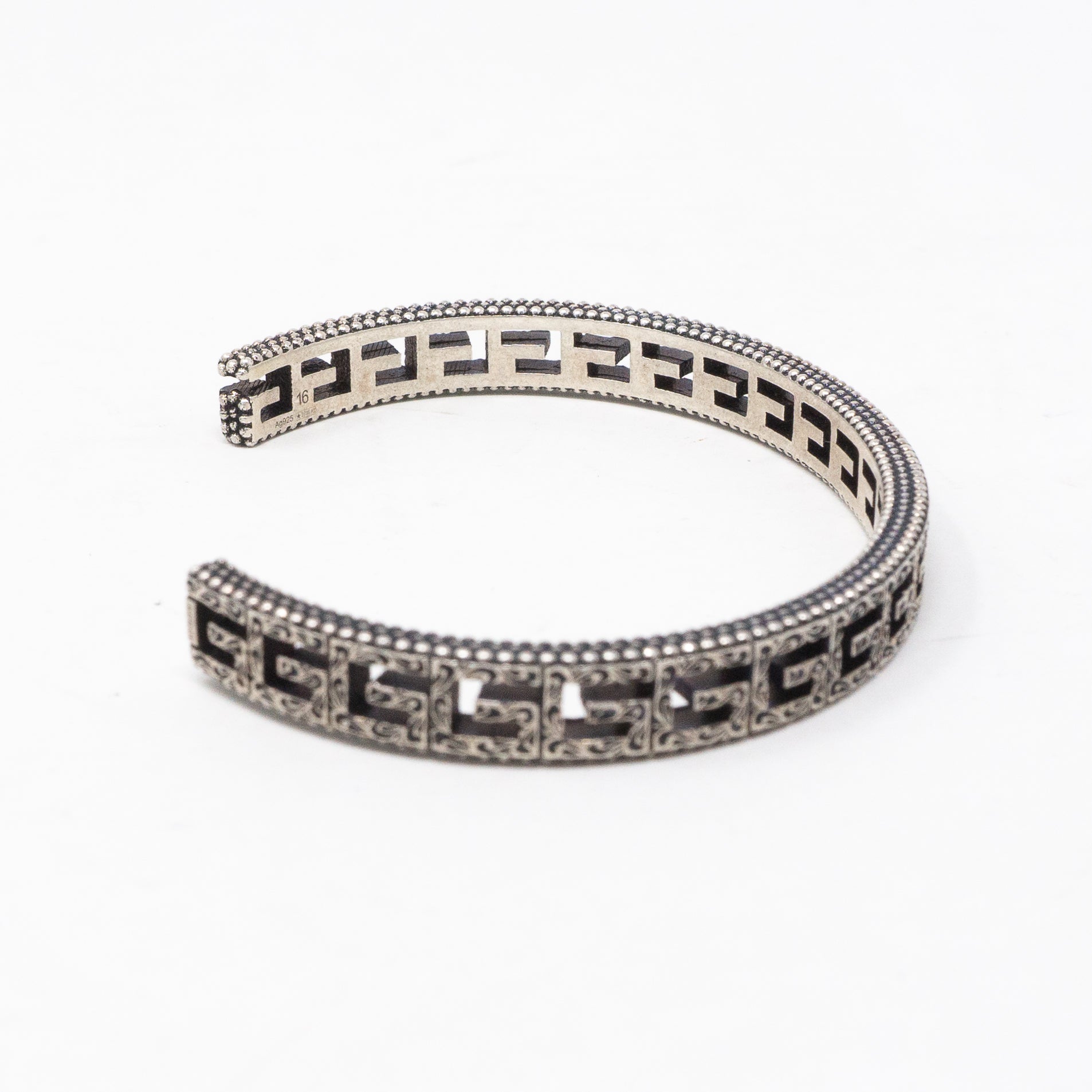 Sterling Silver Square G Bracelet