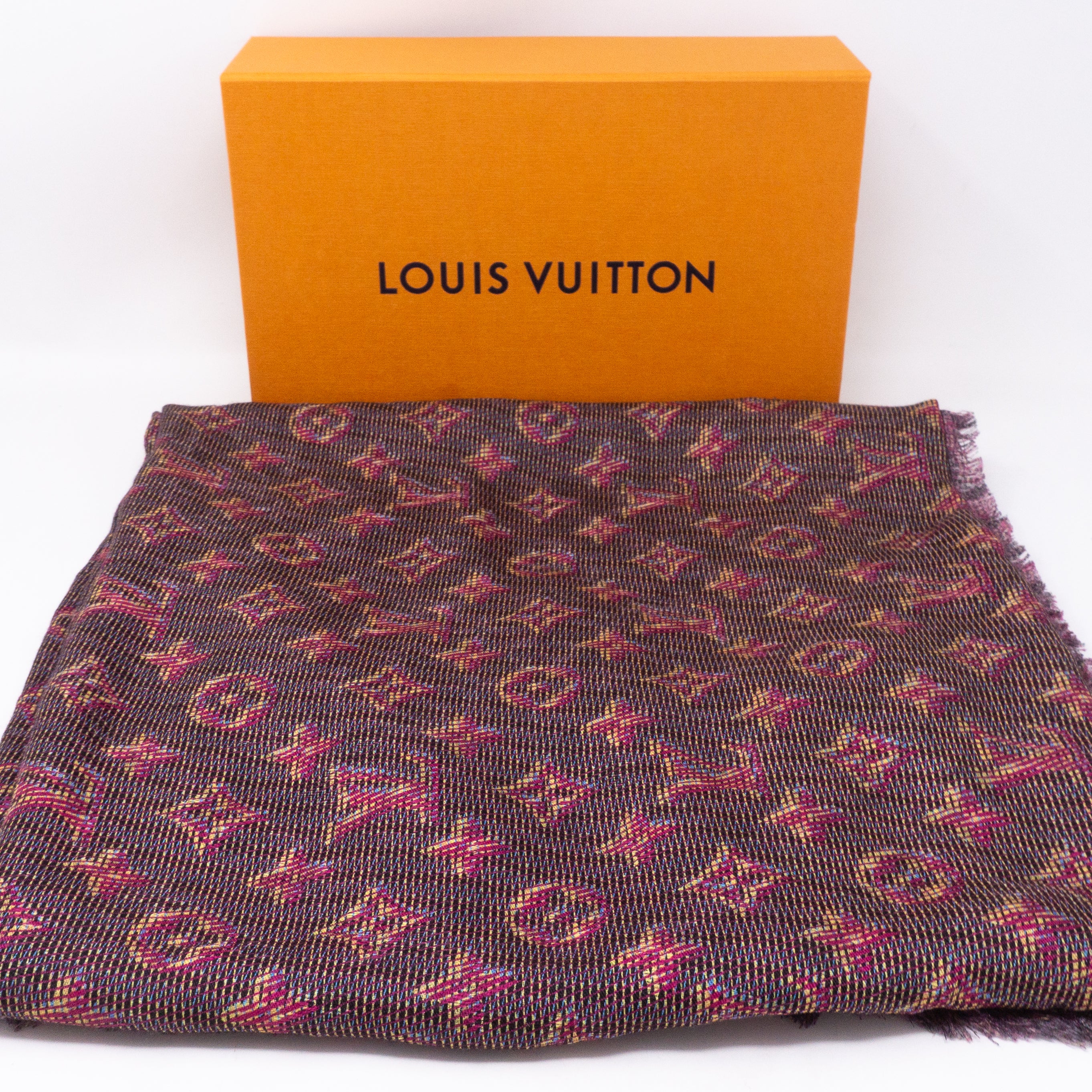 Monogram Damier Shawl Pop Pink