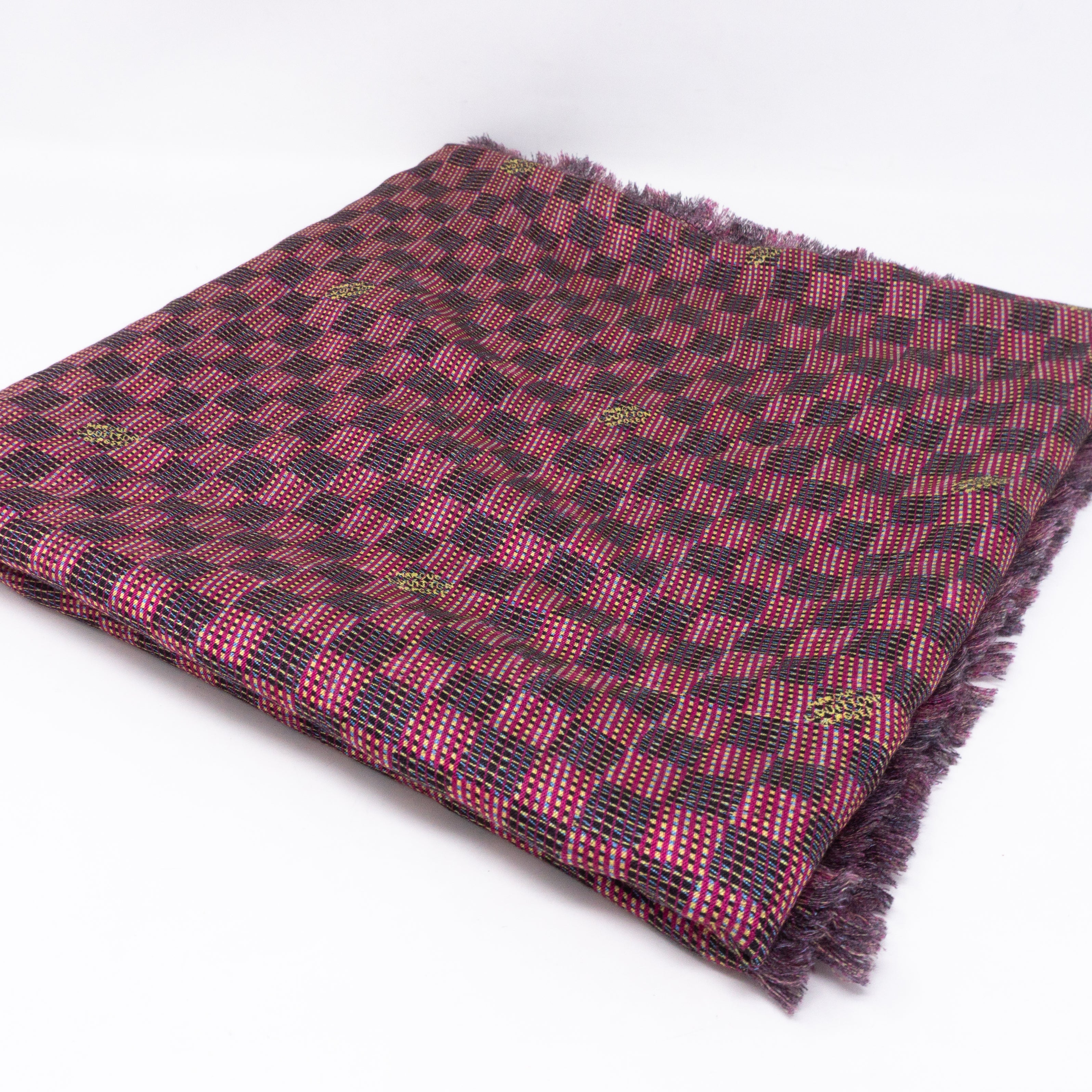 Monogram Damier Shawl Pop Pink