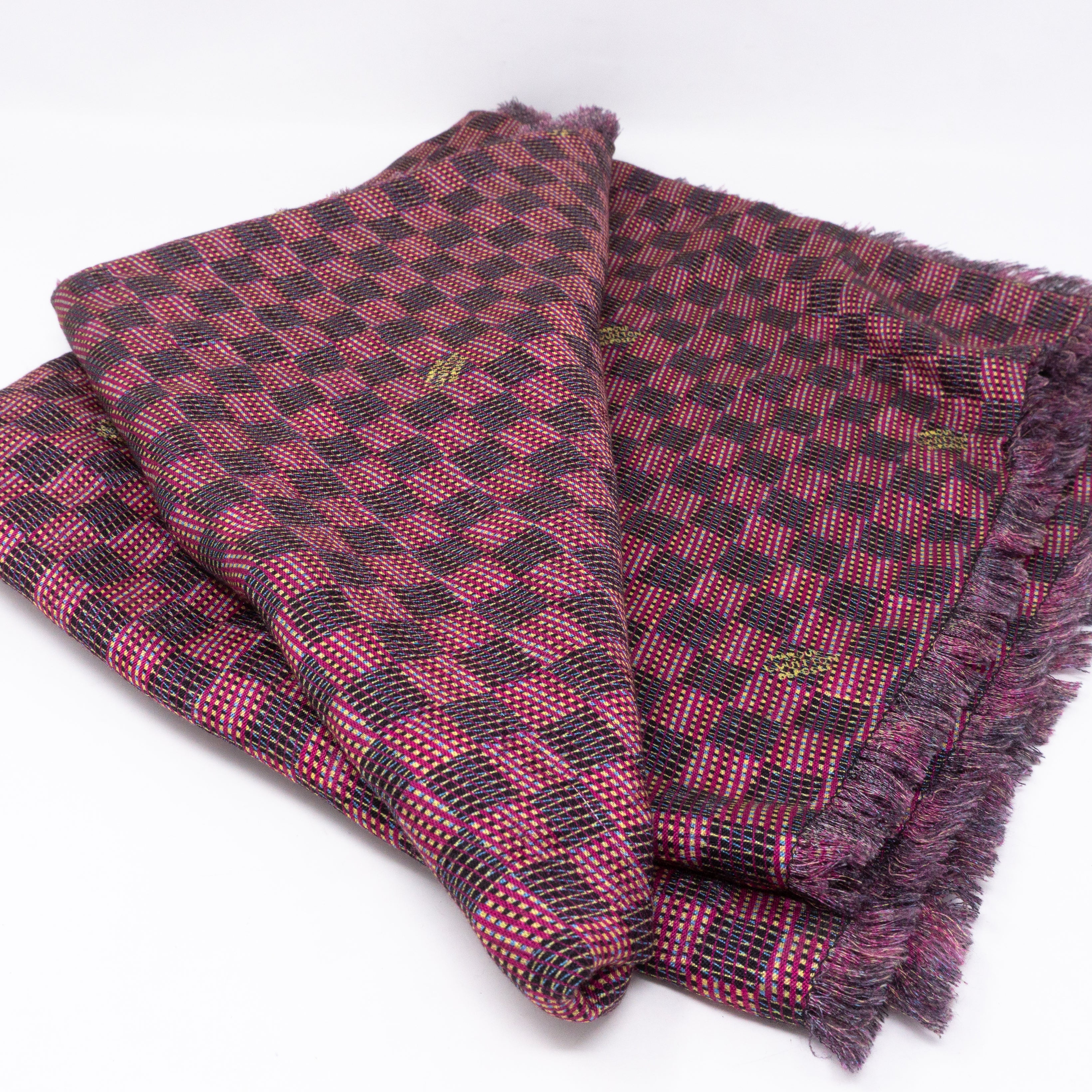 Monogram Damier Shawl Pop Pink