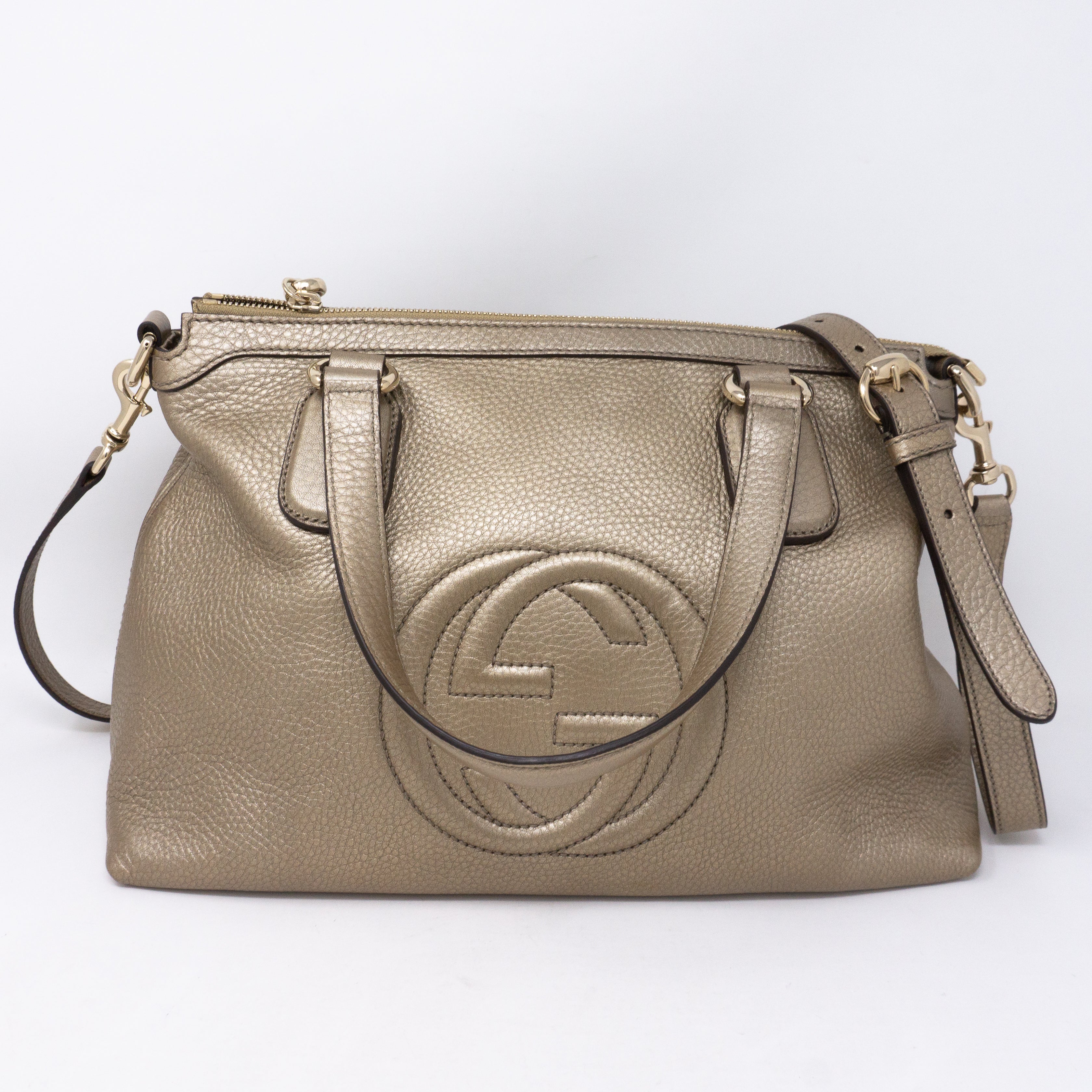 Soho Two Way Champagne Leather