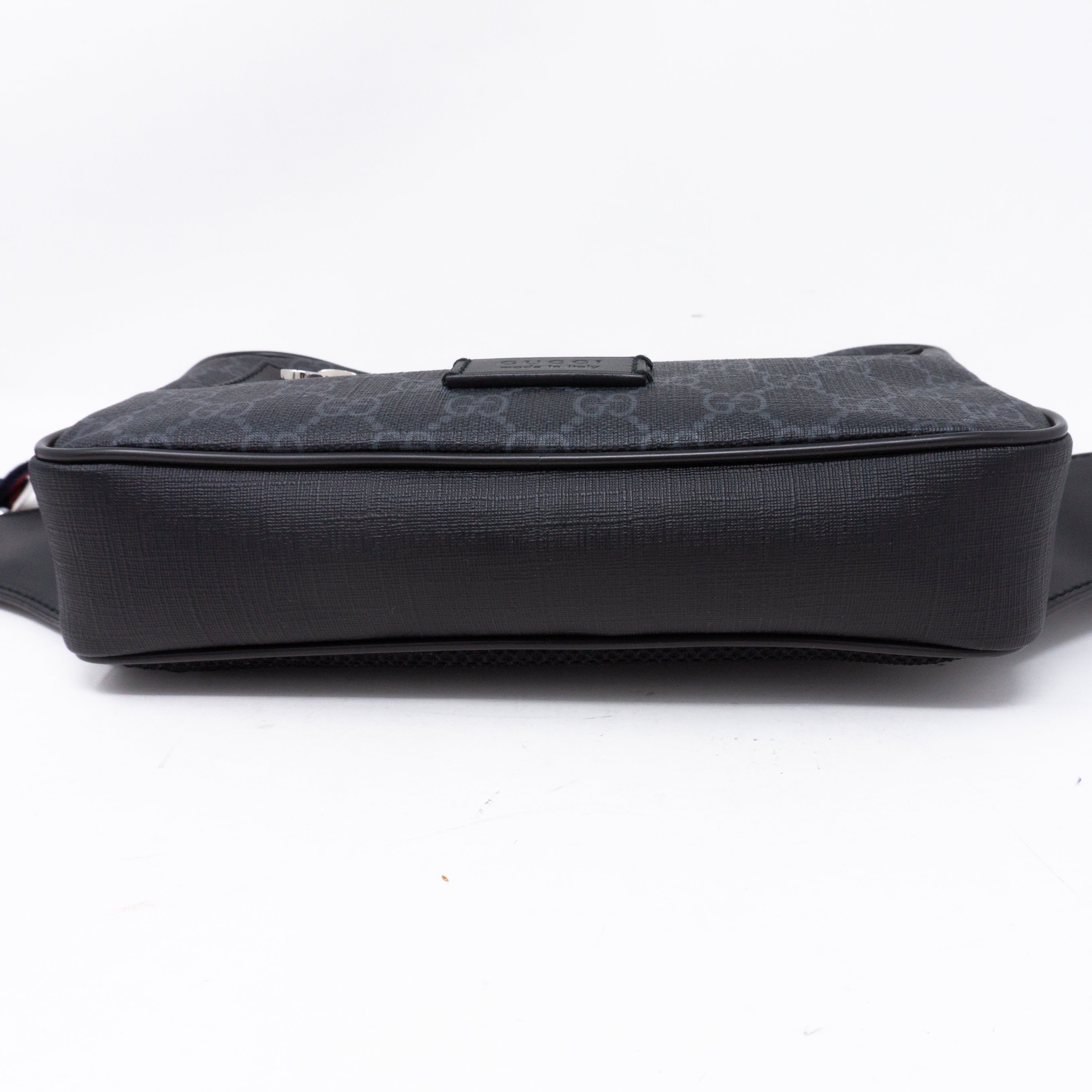 GG Supreme Black Belt Bag