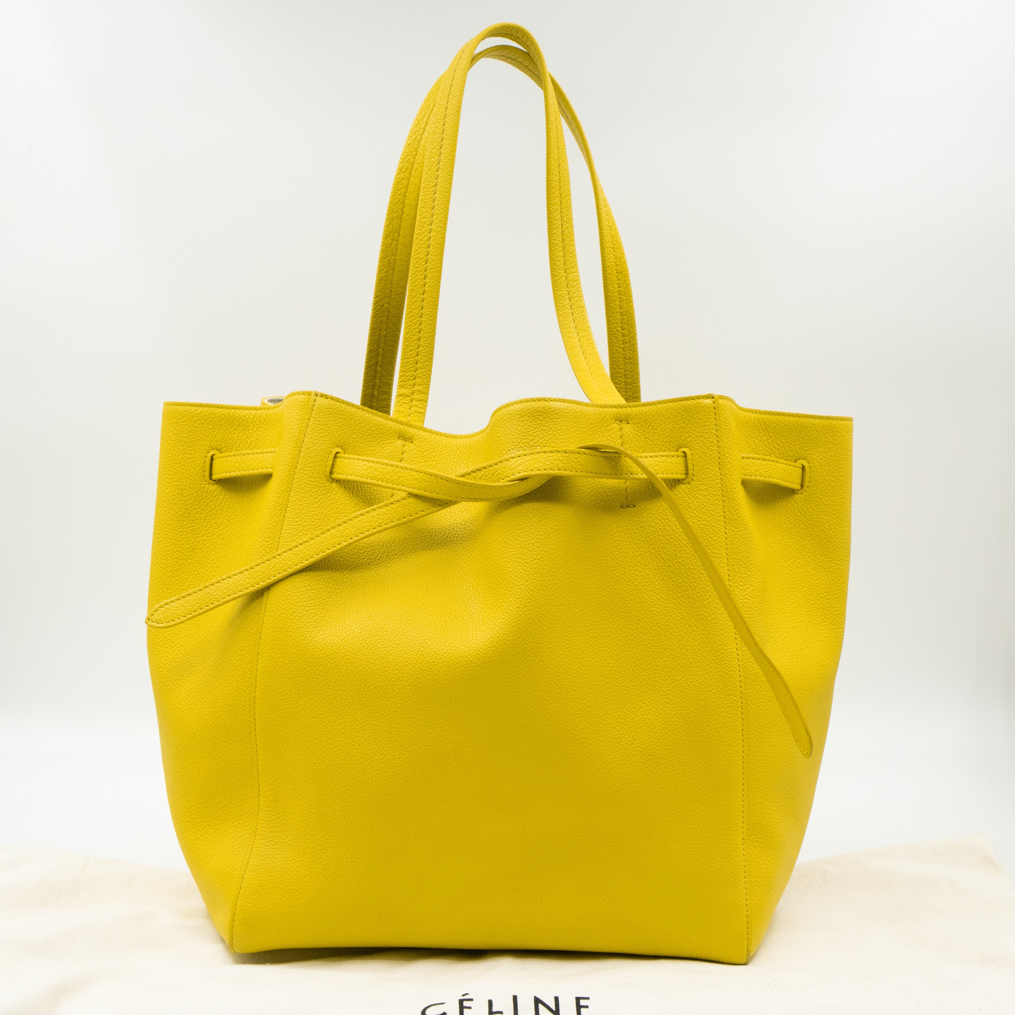 Cabas Phantom Tote Yellow Leather