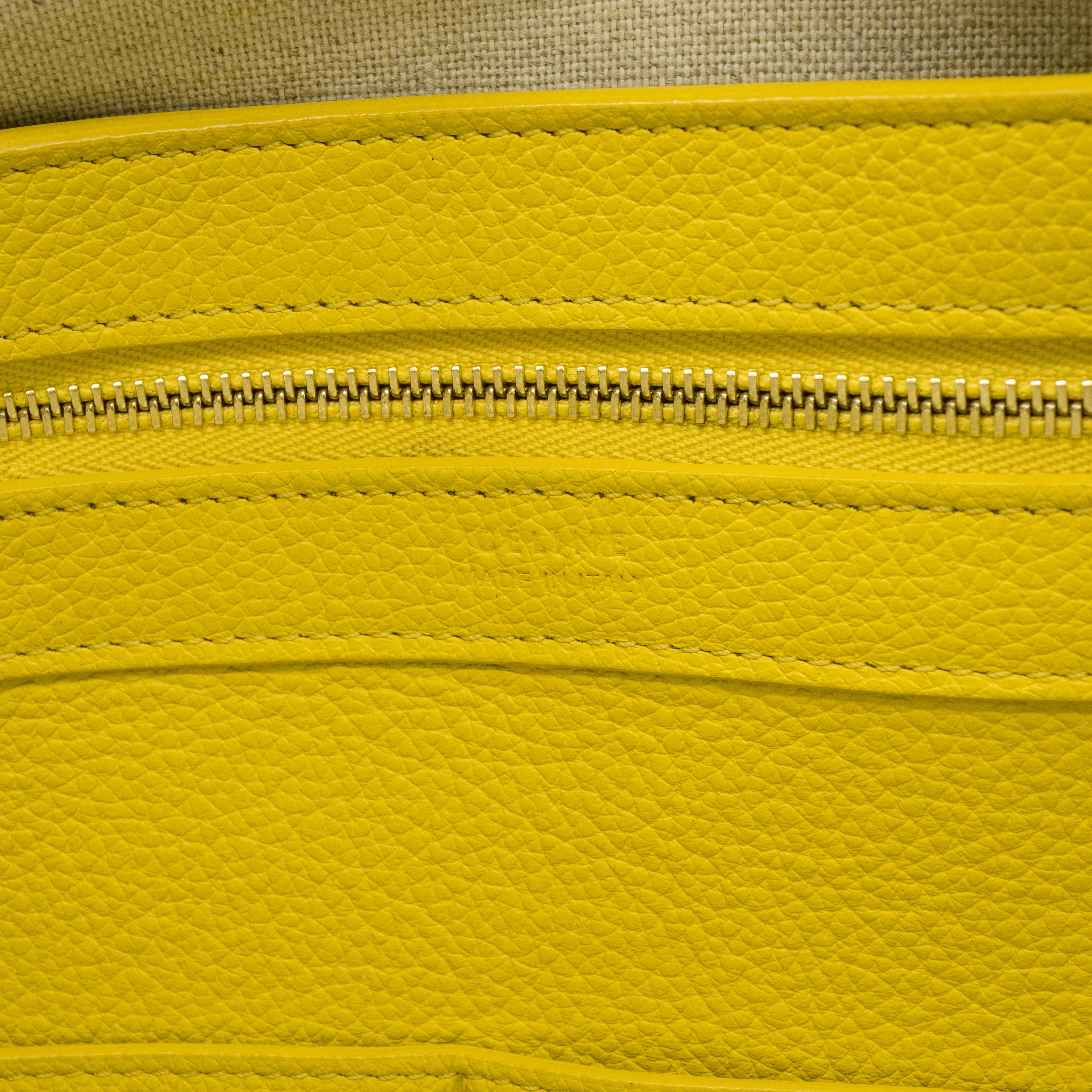 Cabas Phantom Tote Yellow Leather