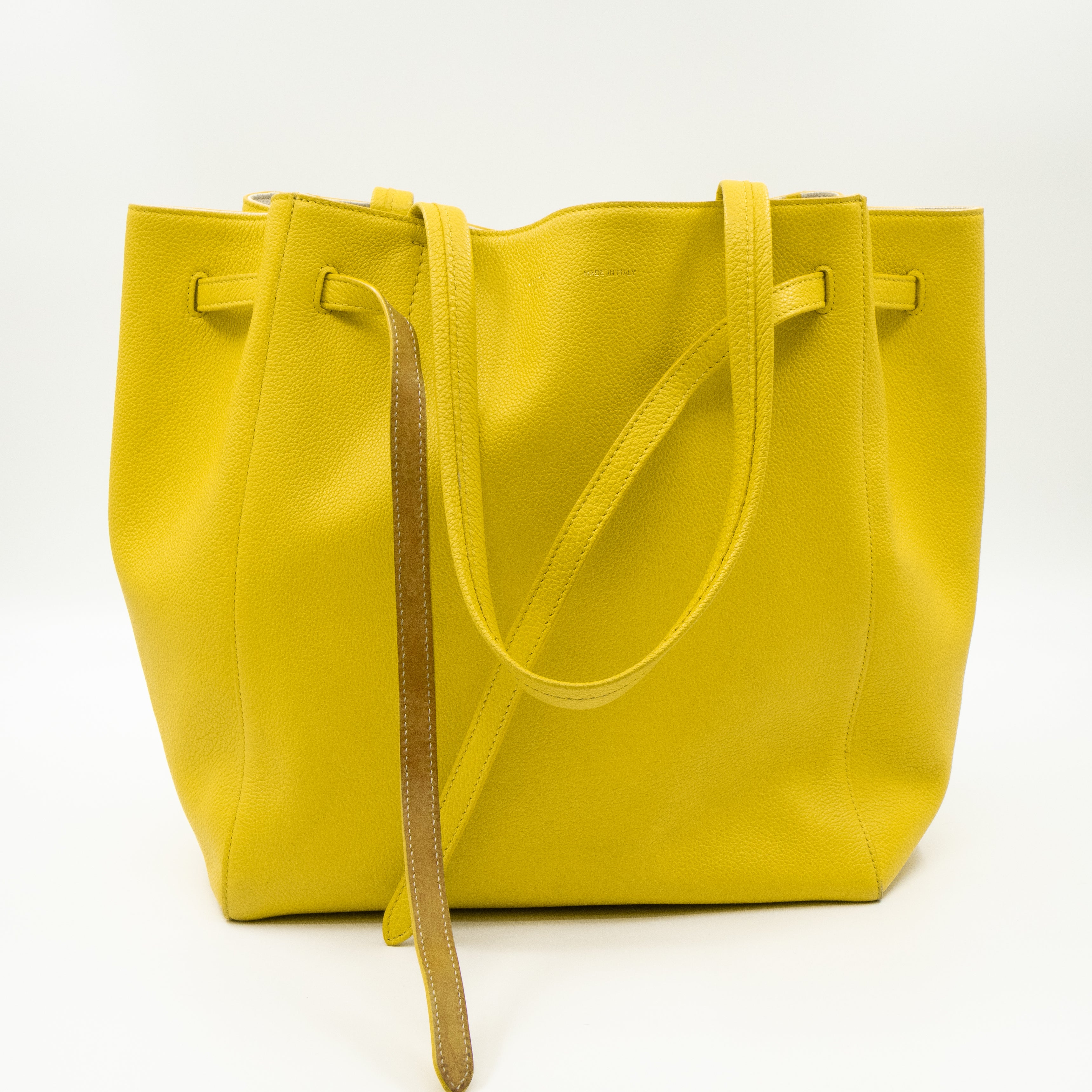 Cabas Phantom Tote Yellow Leather