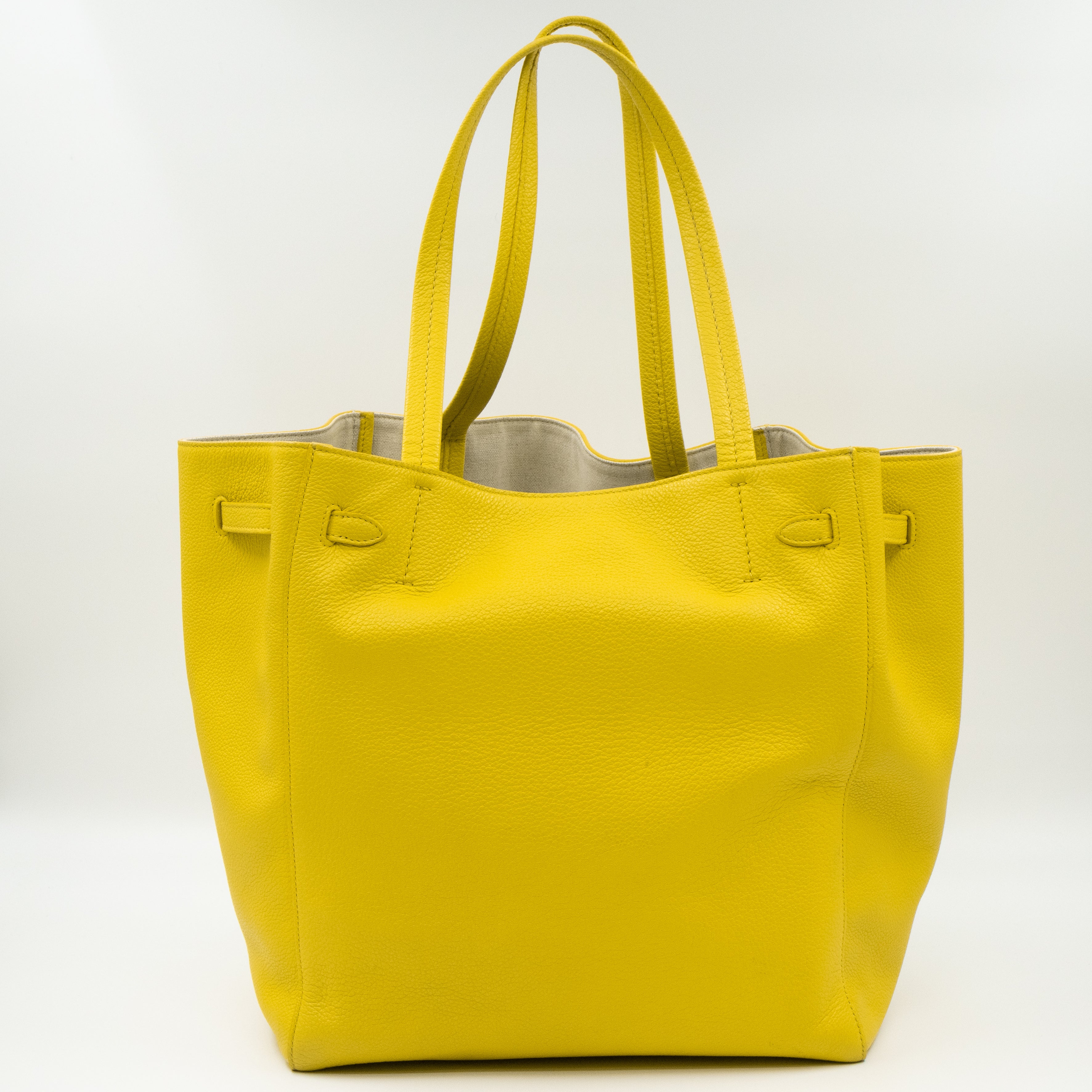 Cabas Phantom Tote Yellow Leather