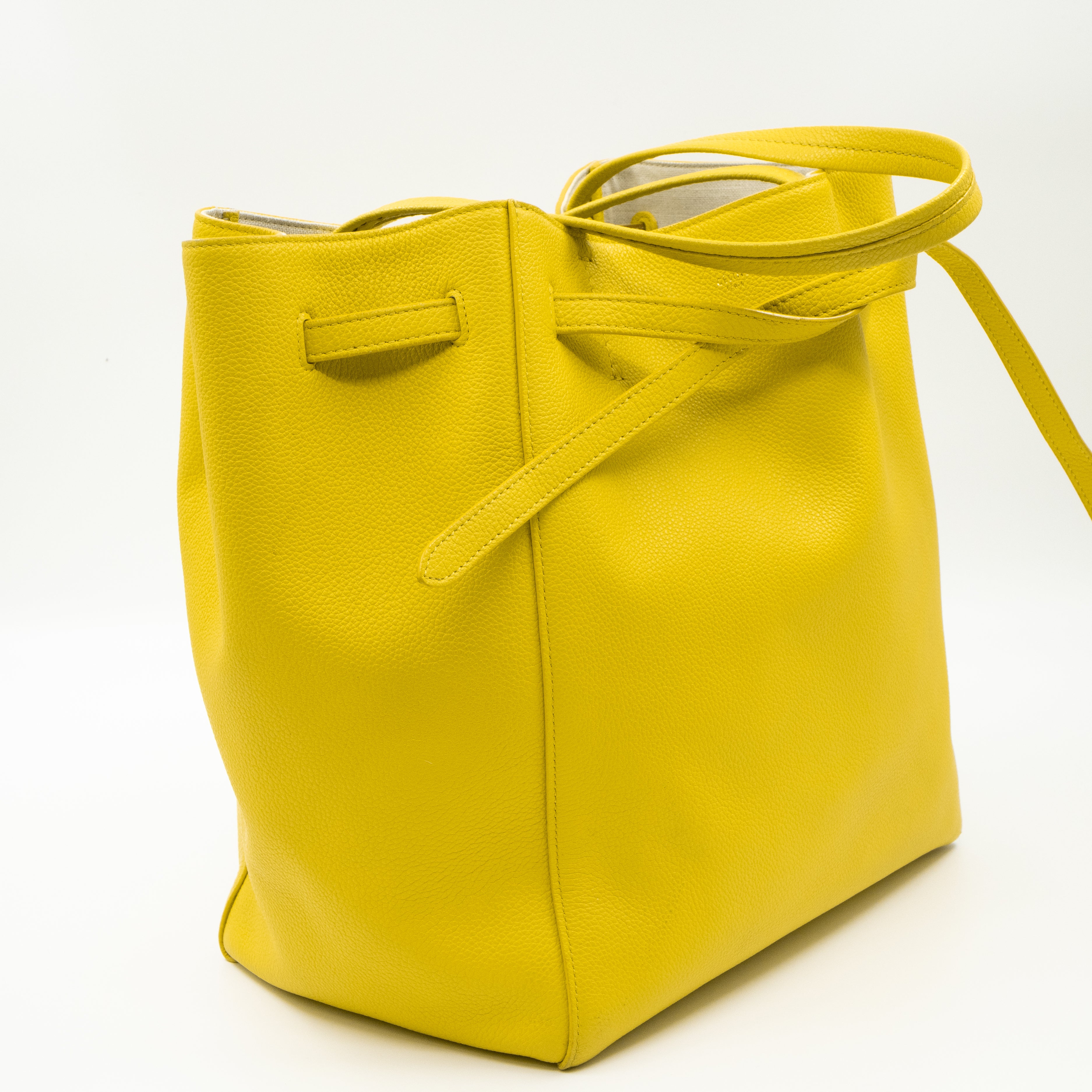 Cabas Phantom Tote Yellow Leather