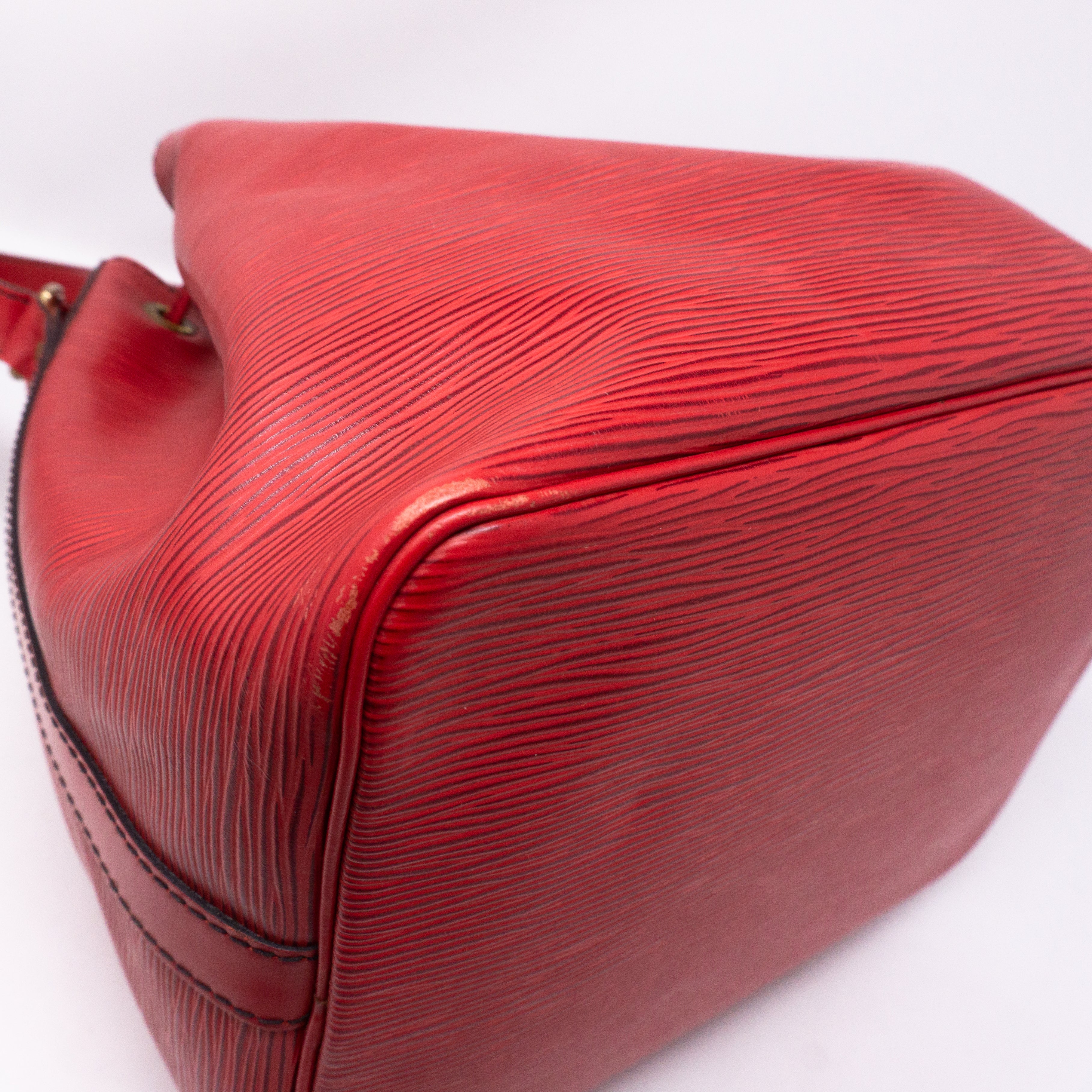 Petit Noe Red Epi Leather