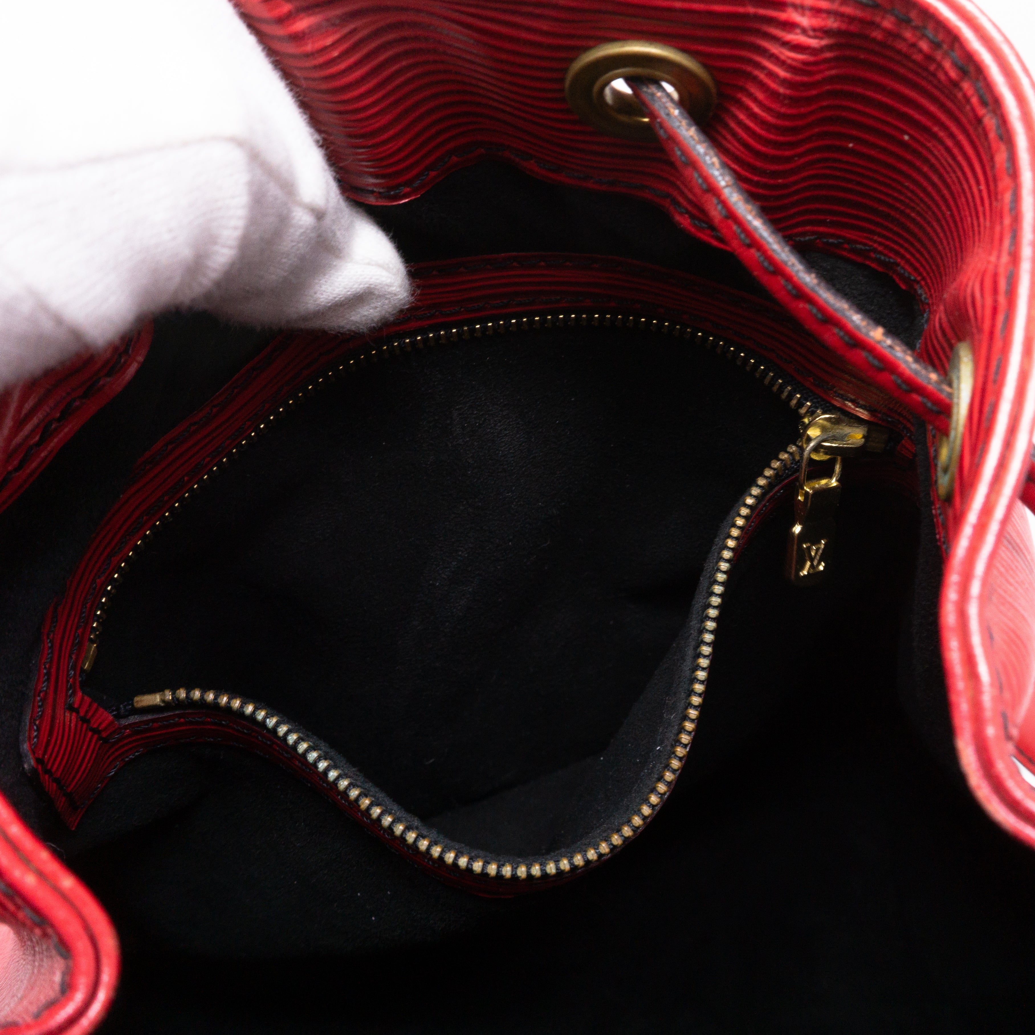 Petit Noe Red Epi Leather